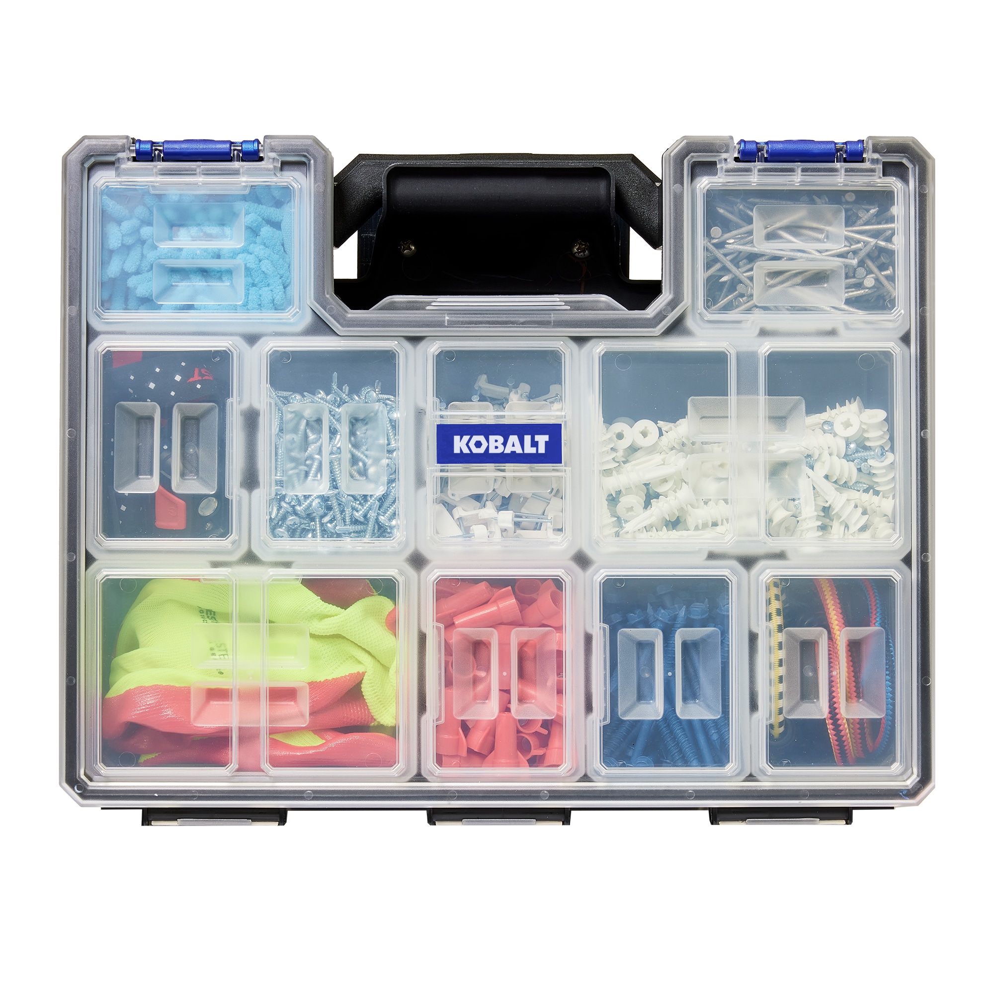 Kobalt Plastic 10-Compartment Plastic Small Parts Organizer in the