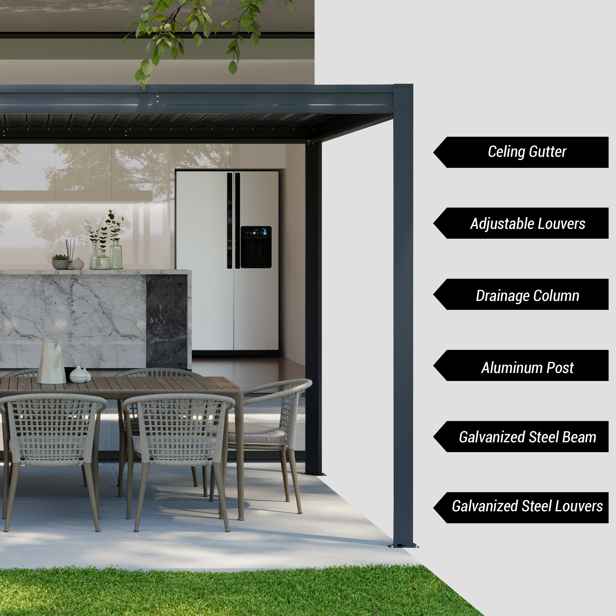 Mondawe MD-LGMF1631-G Pergolas-2 - View #9