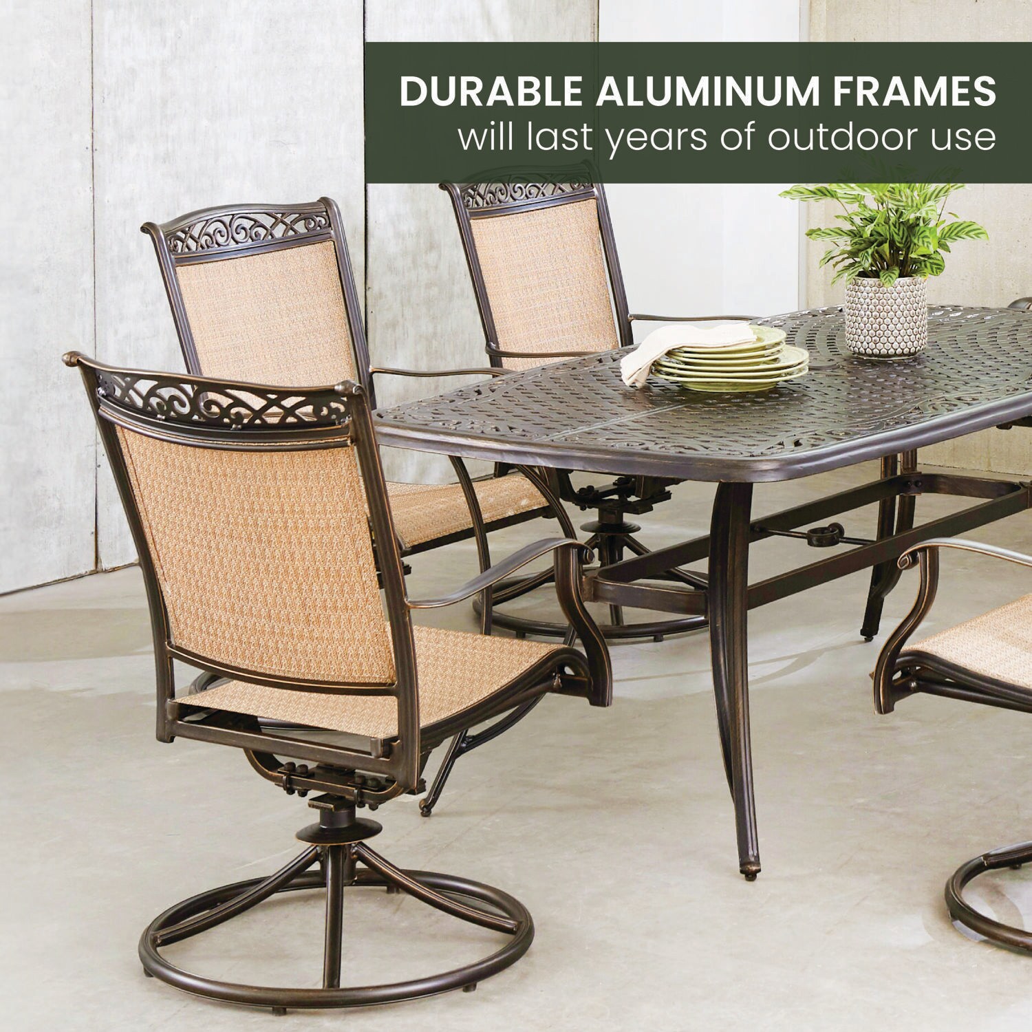 Hanover FNTDN7PCSWC Patio-Dining-Sets - View #7