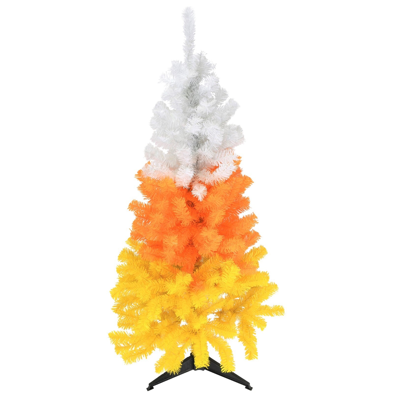 Tree Buddees White Orange and Yellow Candy Corn Halloween Tree 4 Foot