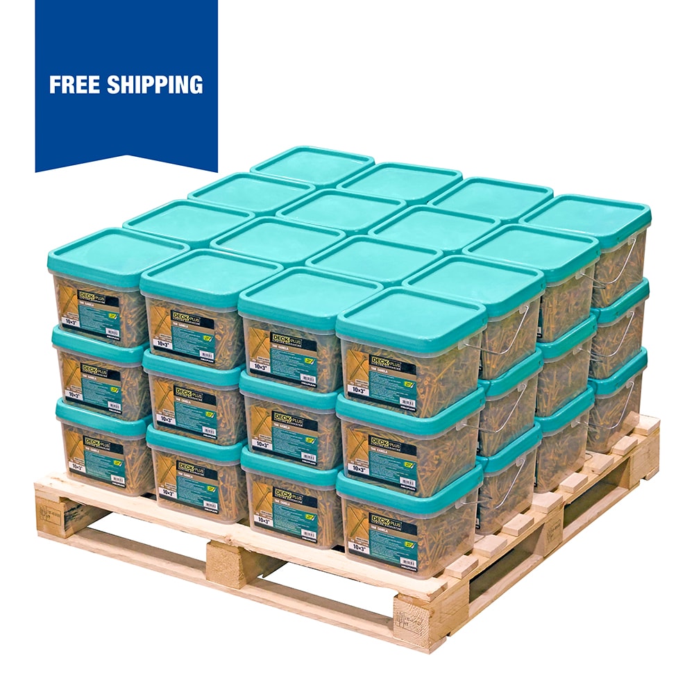 Deck Plus 48819 #10 x 3-in Wood to wood Deck Screws ( 74400 -Per Box )