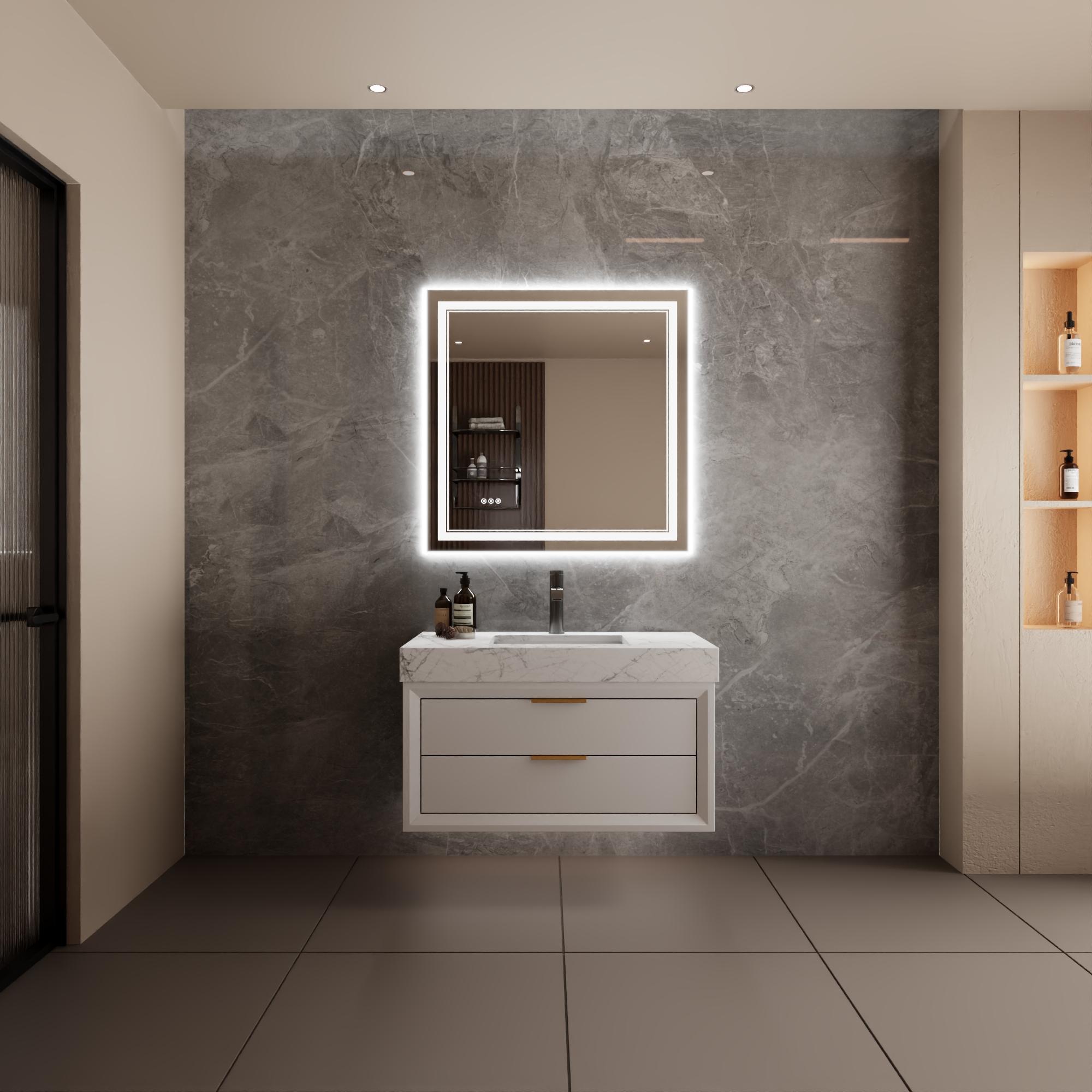 Bayfeve BFXB-10S3636-MIR Framed-Bath-Mirrors - View #4