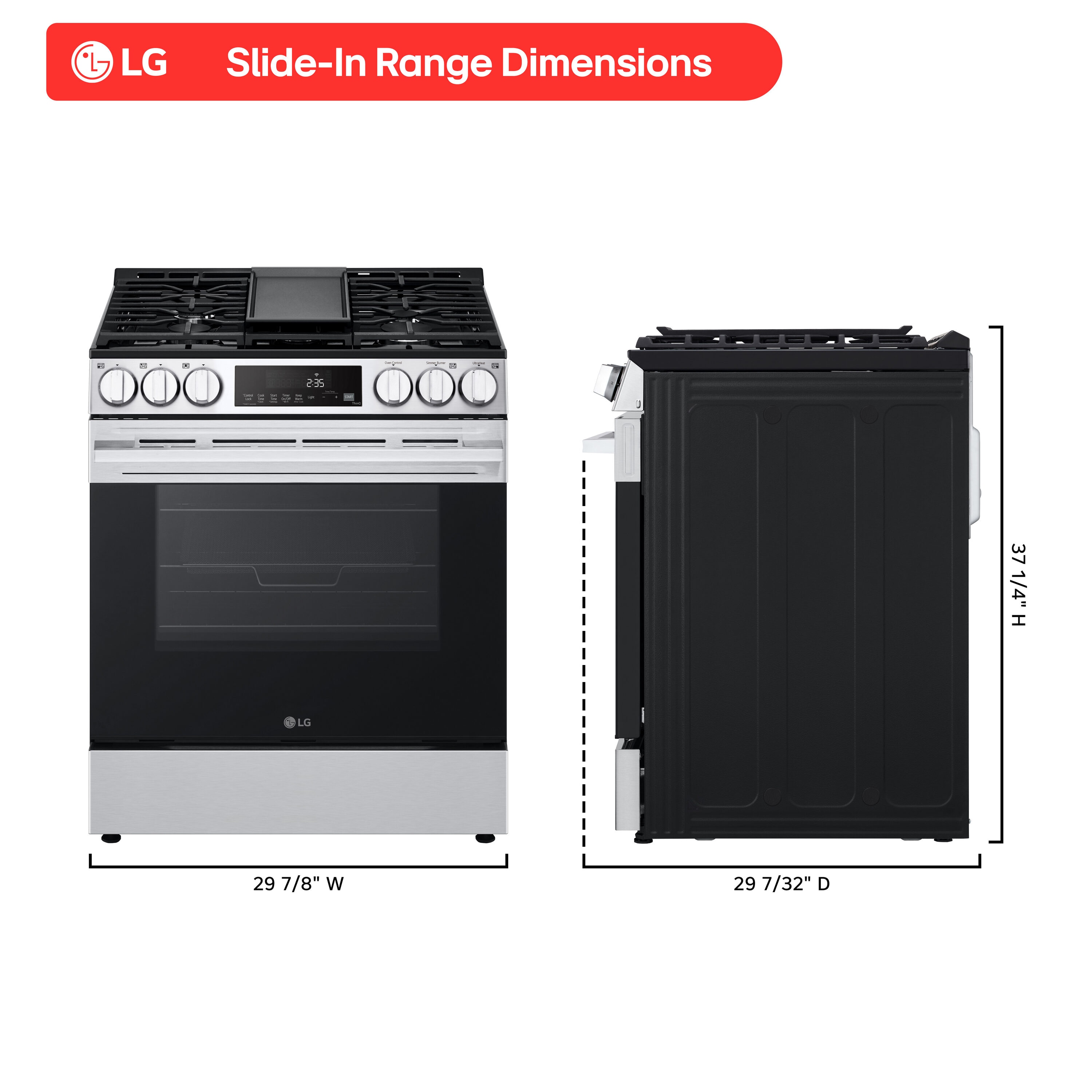LG LSGL5833X Freestanding-Gas-Ranges - View #15