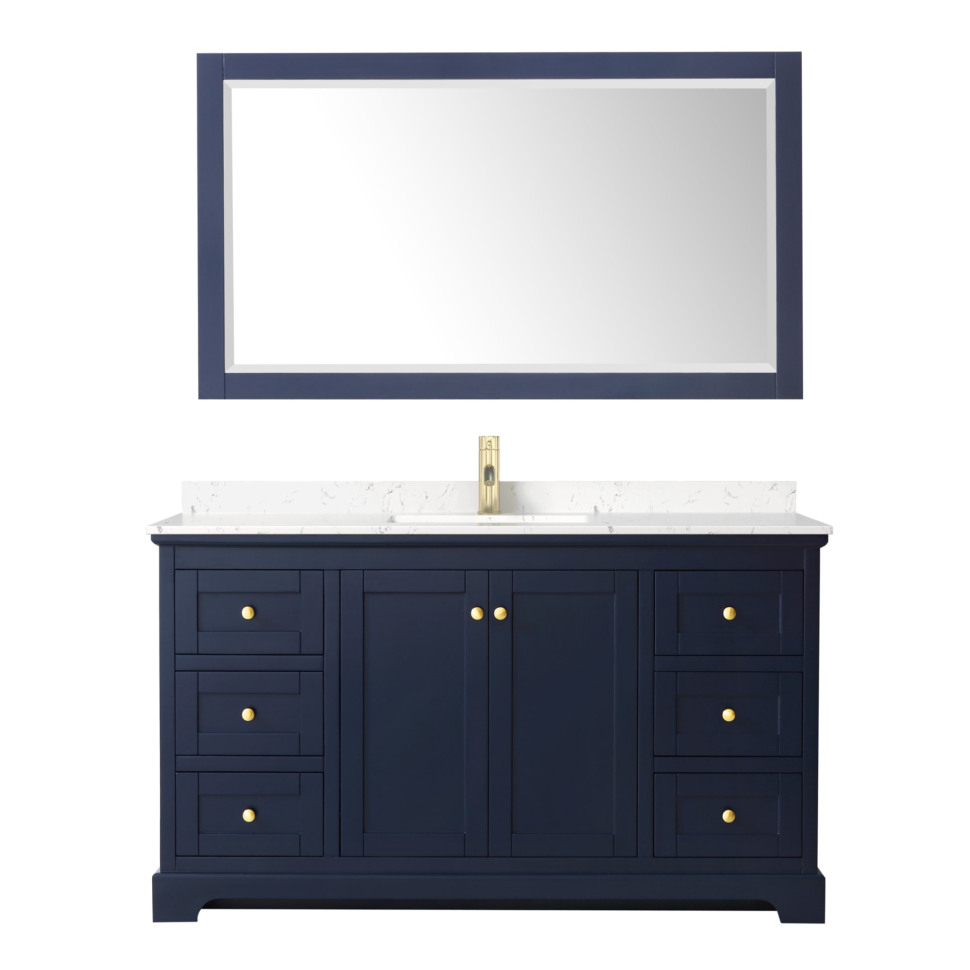 Wyndham Collection WCV232360SBLC2UNSM58 Bath-Vanity-Combo - View #2