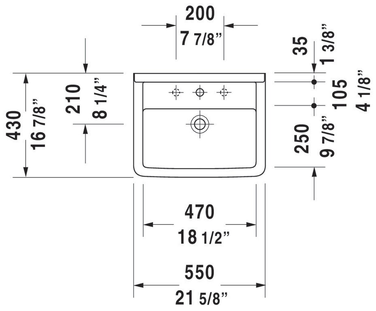 Duravit 0300550000 Bath-Sink - View #8
