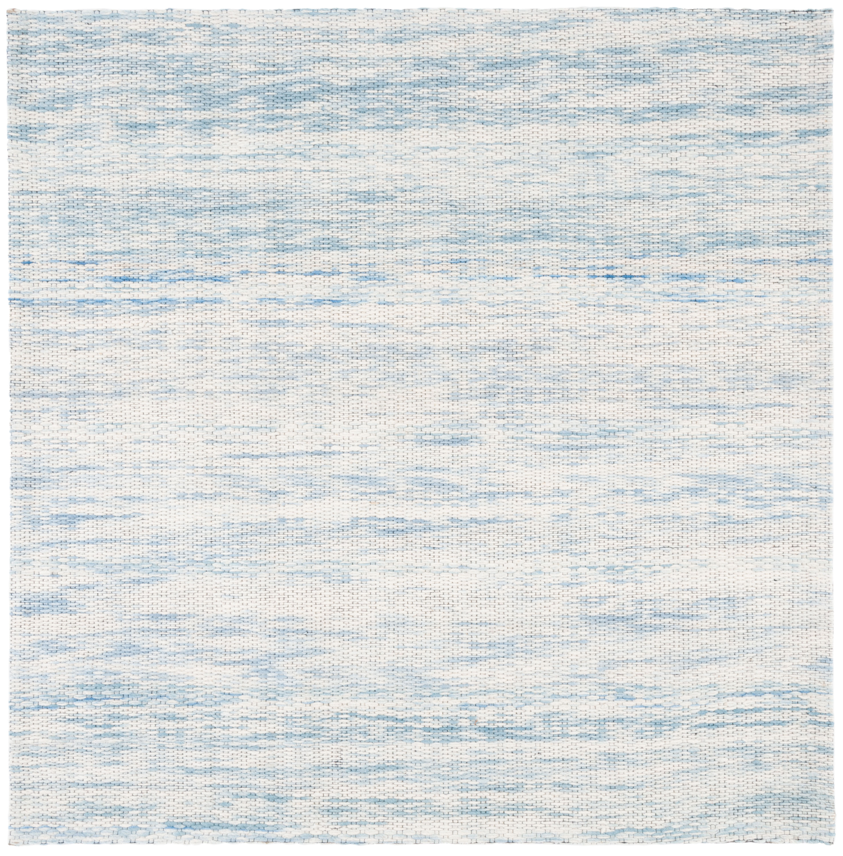 Safavieh MRB311L-6SQ Marbella Suzeta 6 x 6 (ft) Wool Blue/Ivory Square Indoor Abstract Farmhouse/Cottage Area rug