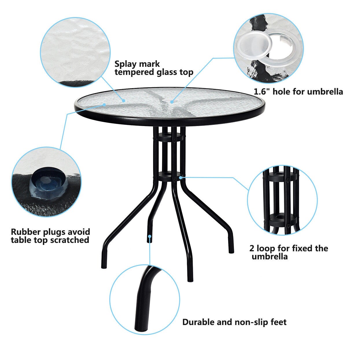 Forclover HYFE-70488 Patio-Tables - View #6