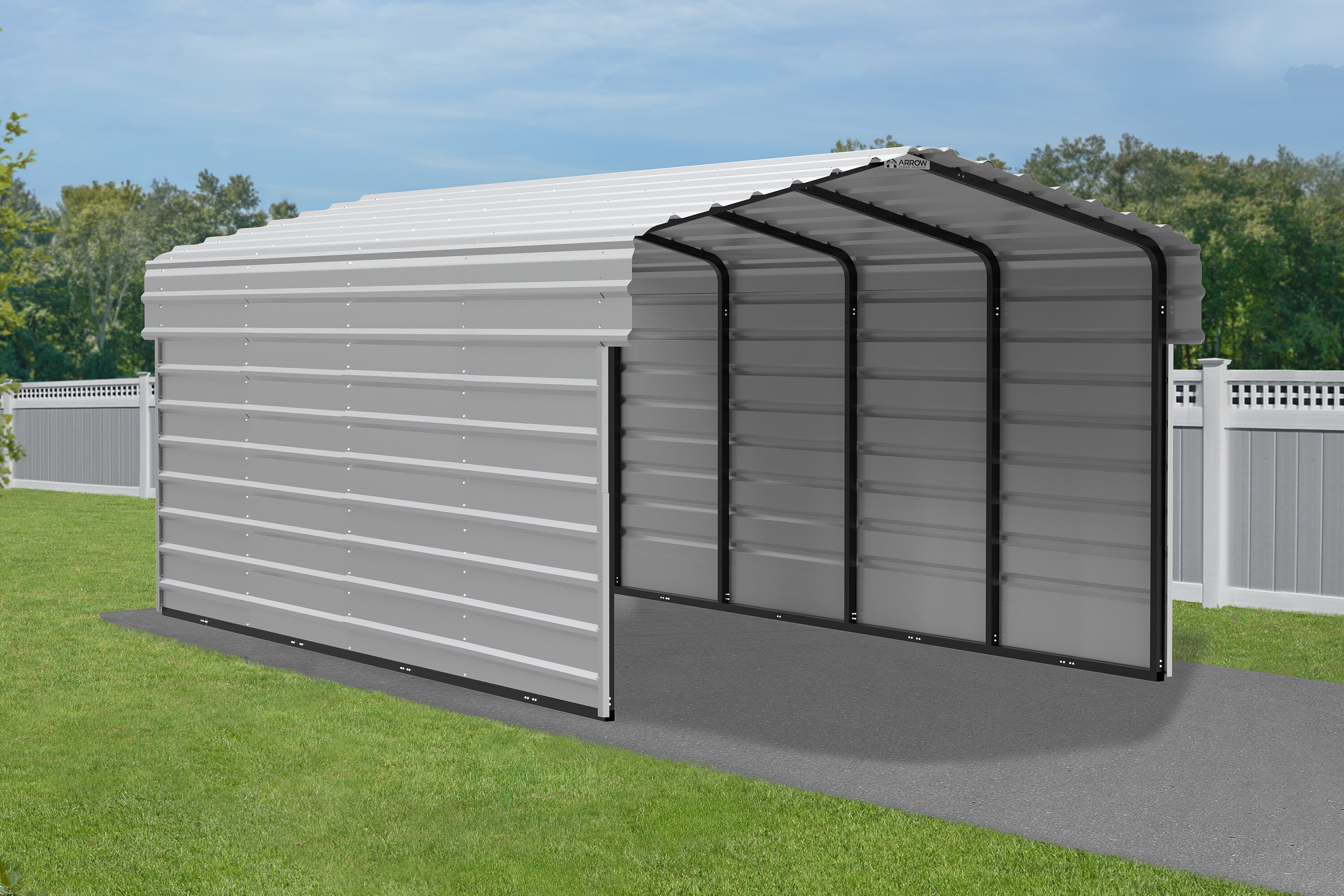 Arrow CPH102007ECL2 Carport-Covers - View #8