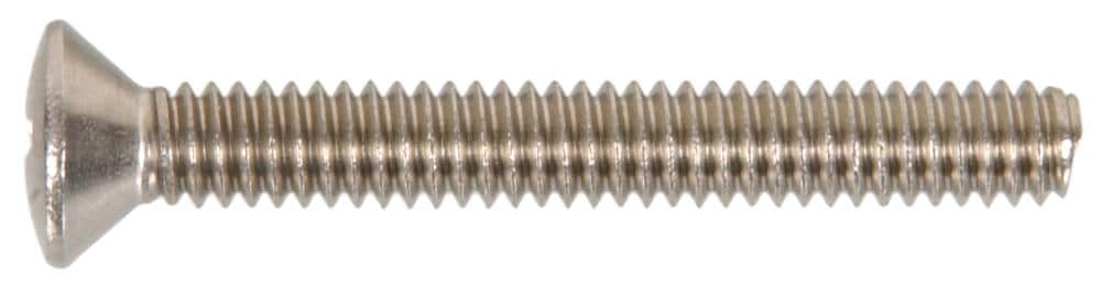 #8-32x1/2 Oval Head Slotted Machine Screws Stainless Steel 20 