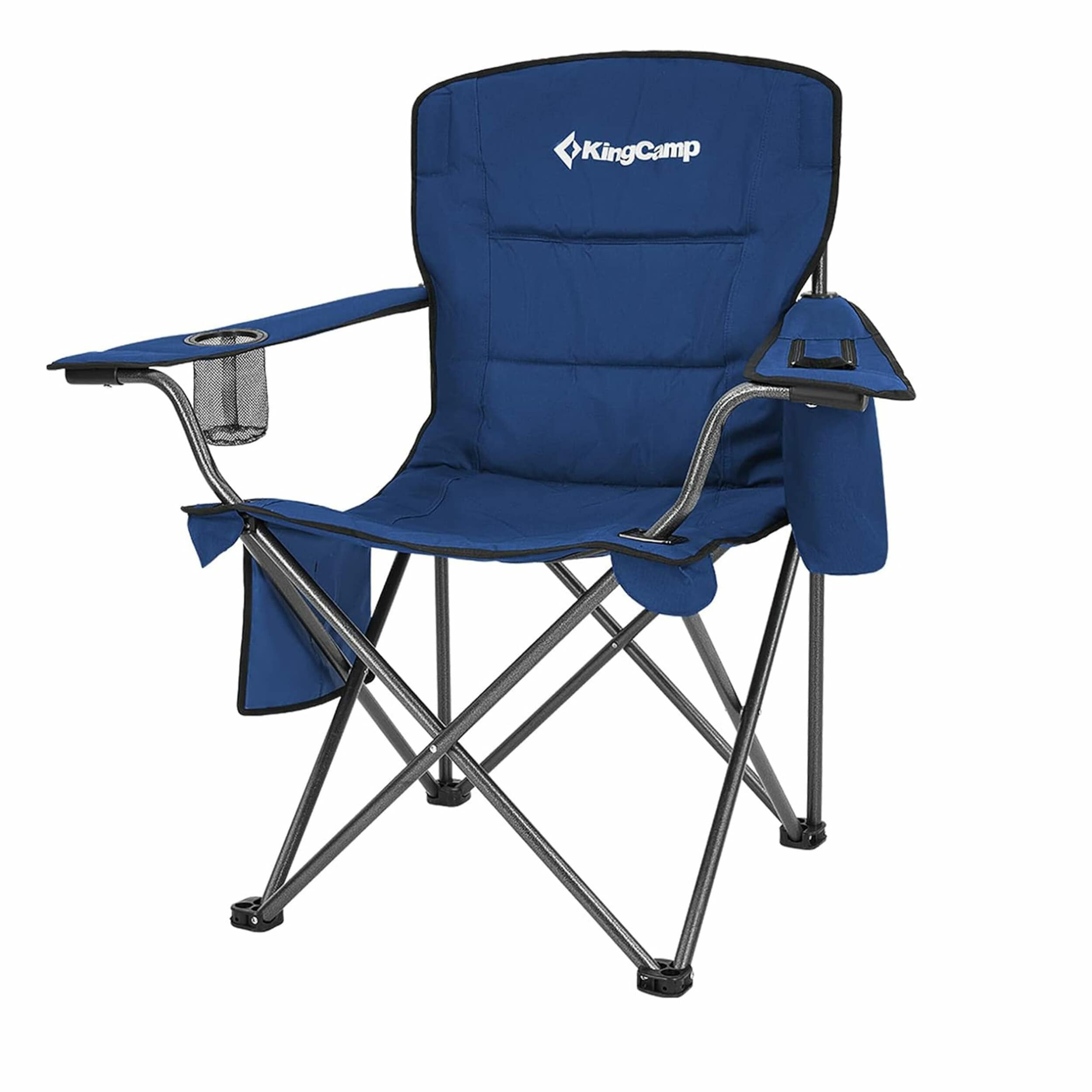 KingCamp 397268 Polyester Blue Folding Camping chair Adjustable and