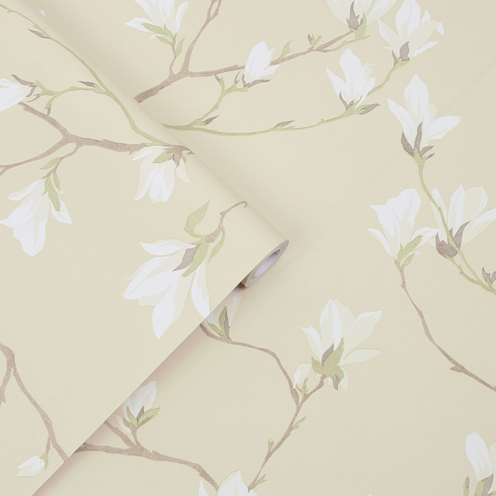 Laura Ashley Country Charm 56-sq Ft Natural Non-woven Floral Unpasted 