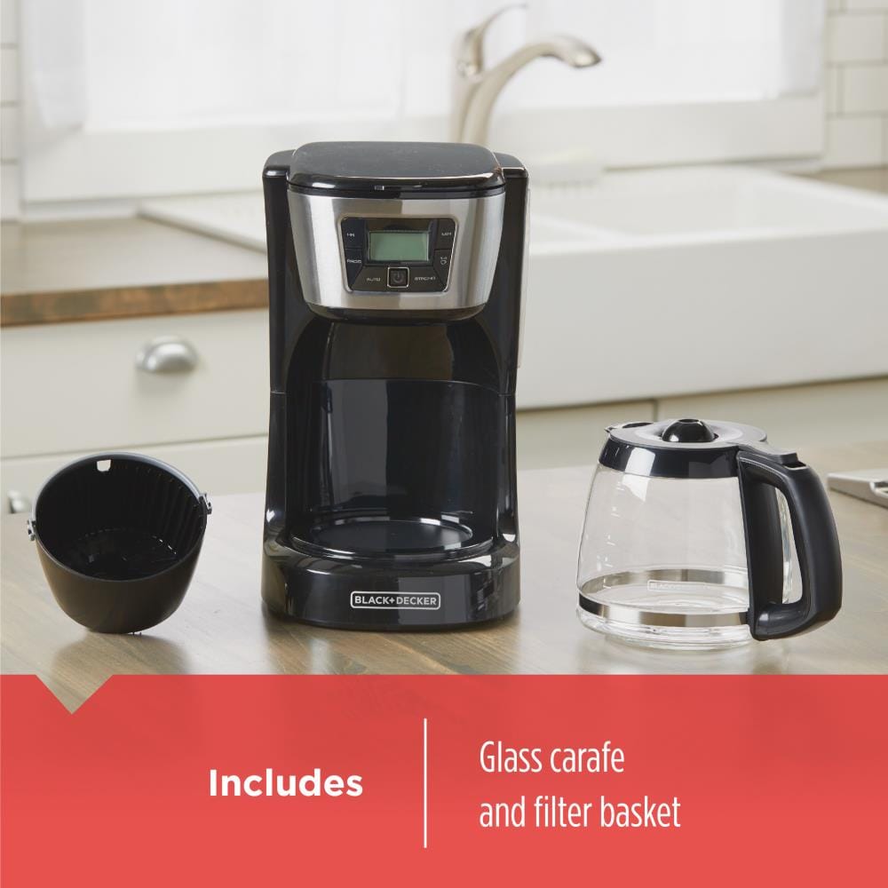 Black & Decker 12 Cup Programmable Gray Coffee Maker - Bender Lumber Co.