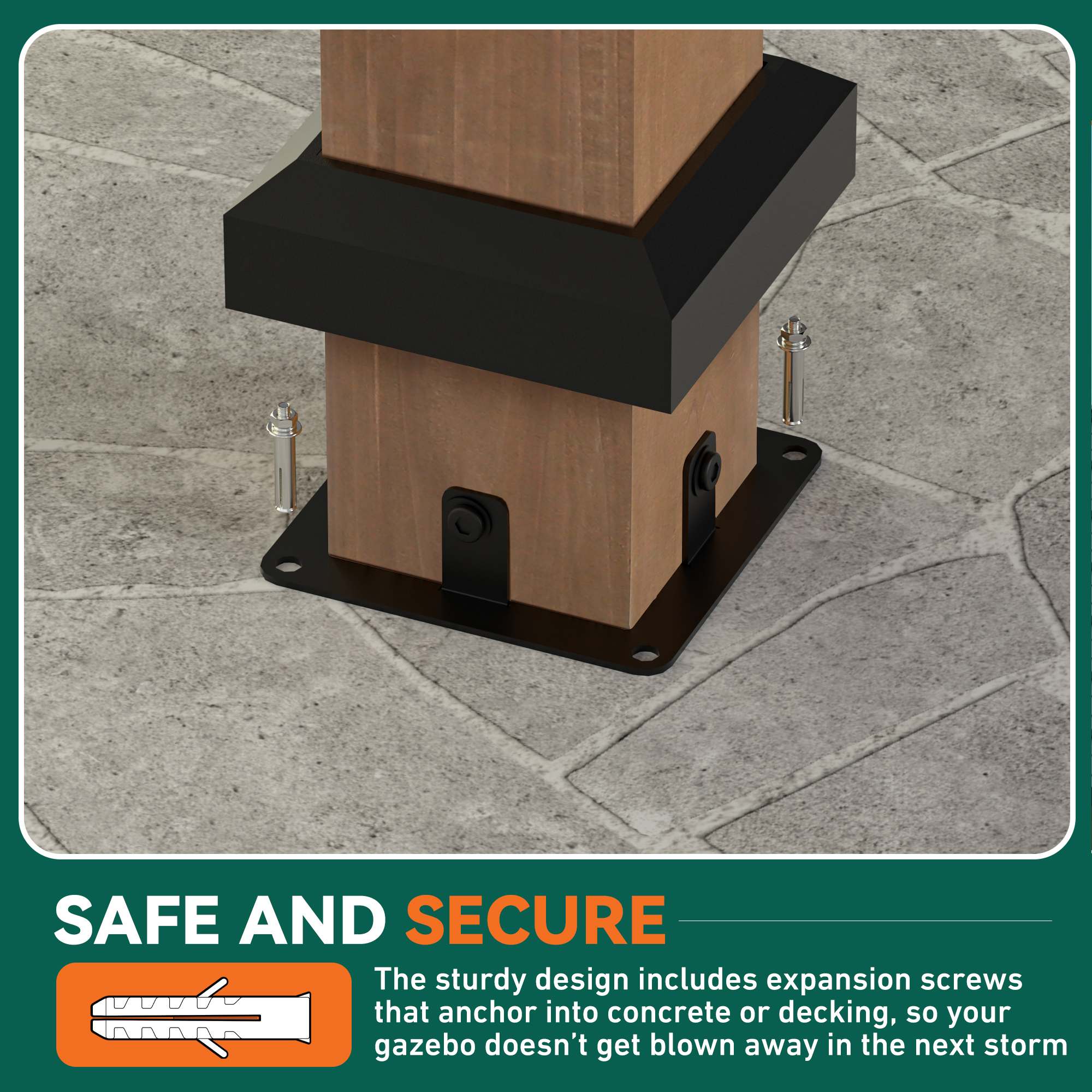 Modern Shade IG10600119C-1220N2 Wood-Resin-Gazebos - View #8