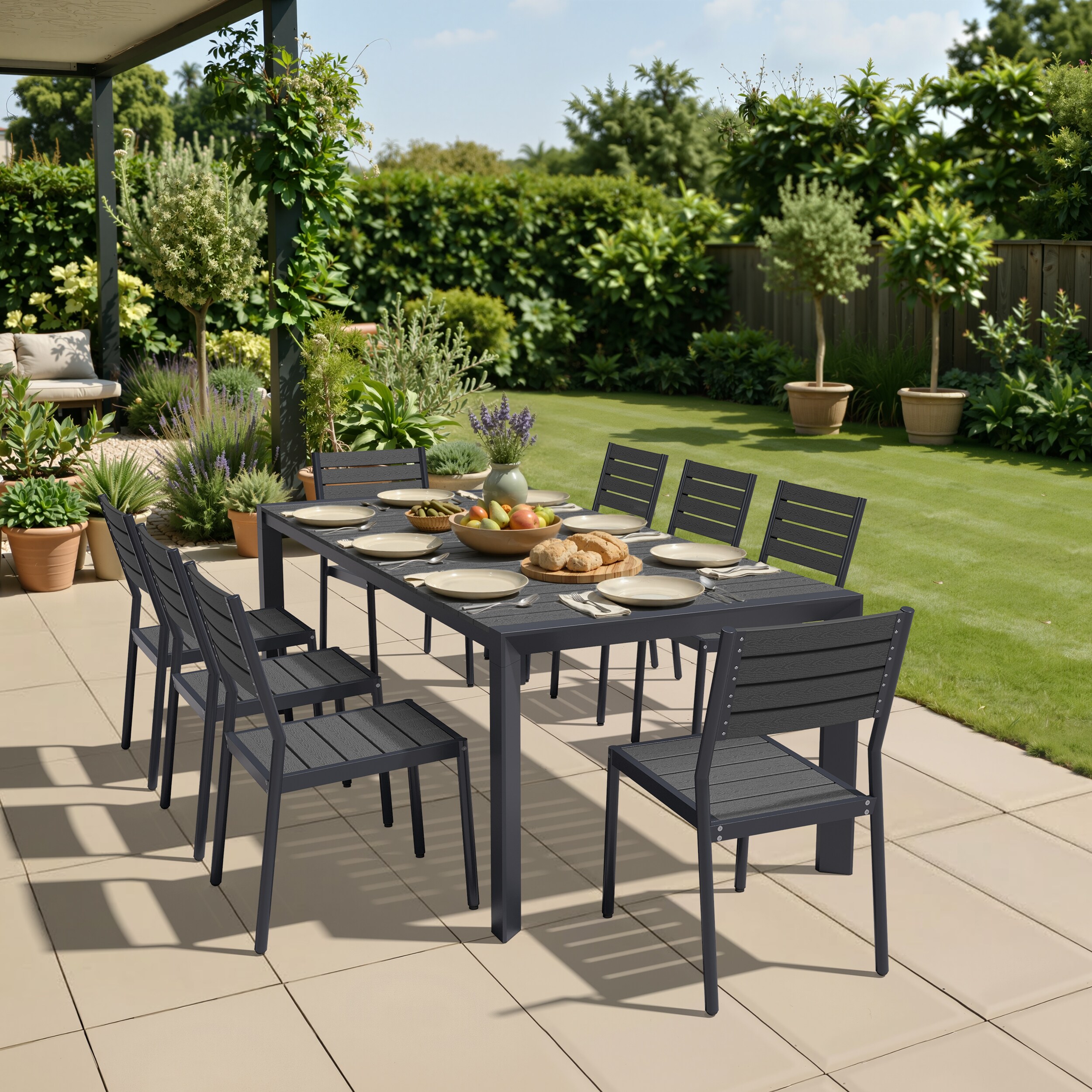 Pellebant ST25-TD6237BLK210-8 Patio-Dining-Sets - View #2