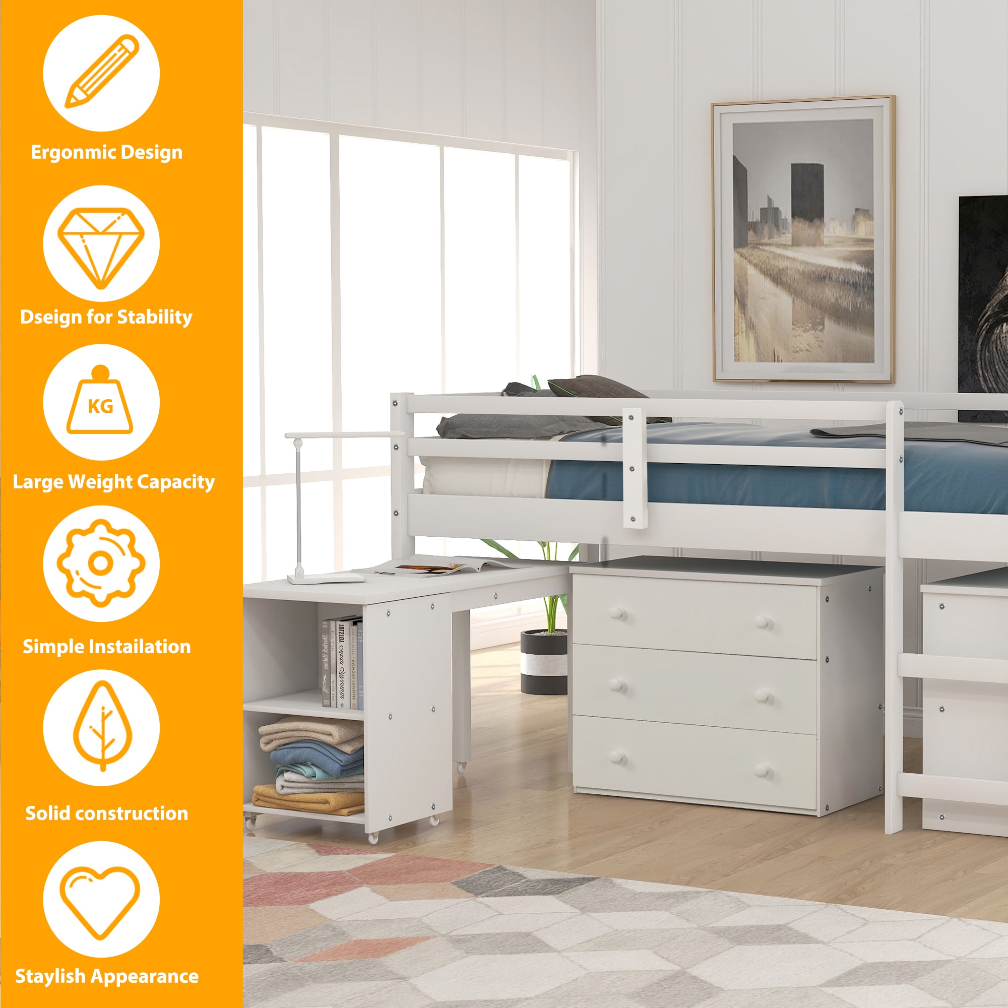 CASAINC LY-LP000003AAK Bunk-Beds - View #2