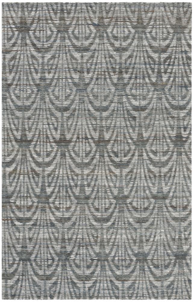 Safavieh CAP501A-5 Cape Cod Orleans 5 x 8 (ft) Synthetic Slate/Ivory Rectangular Indoor Abstract Coastal Area rug