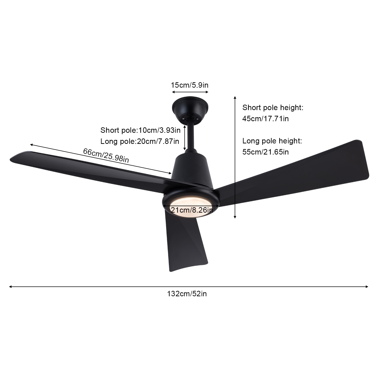 Oukaning JZUCOD-00980099 Ceiling-Fans - View #4