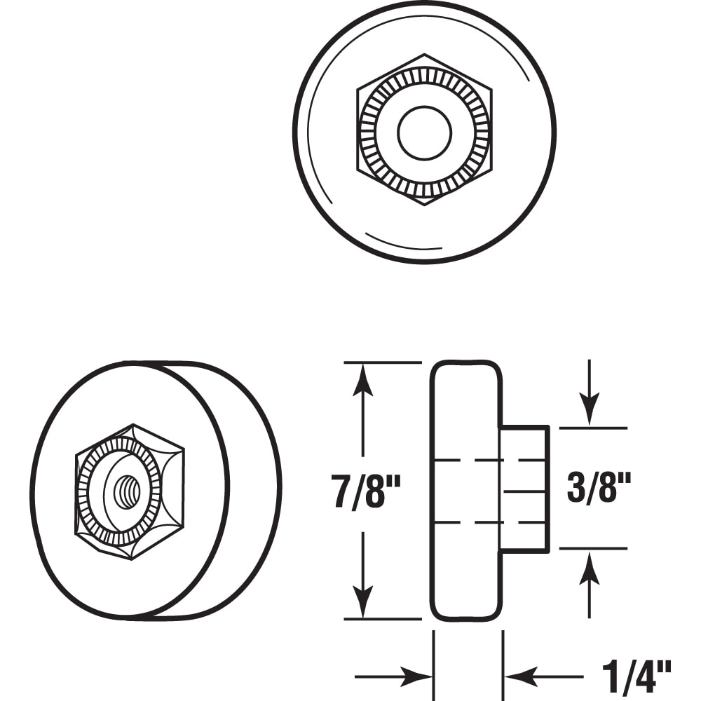 Prime-Line M 6003 Tub-Shower-Door-Rollers - View #2