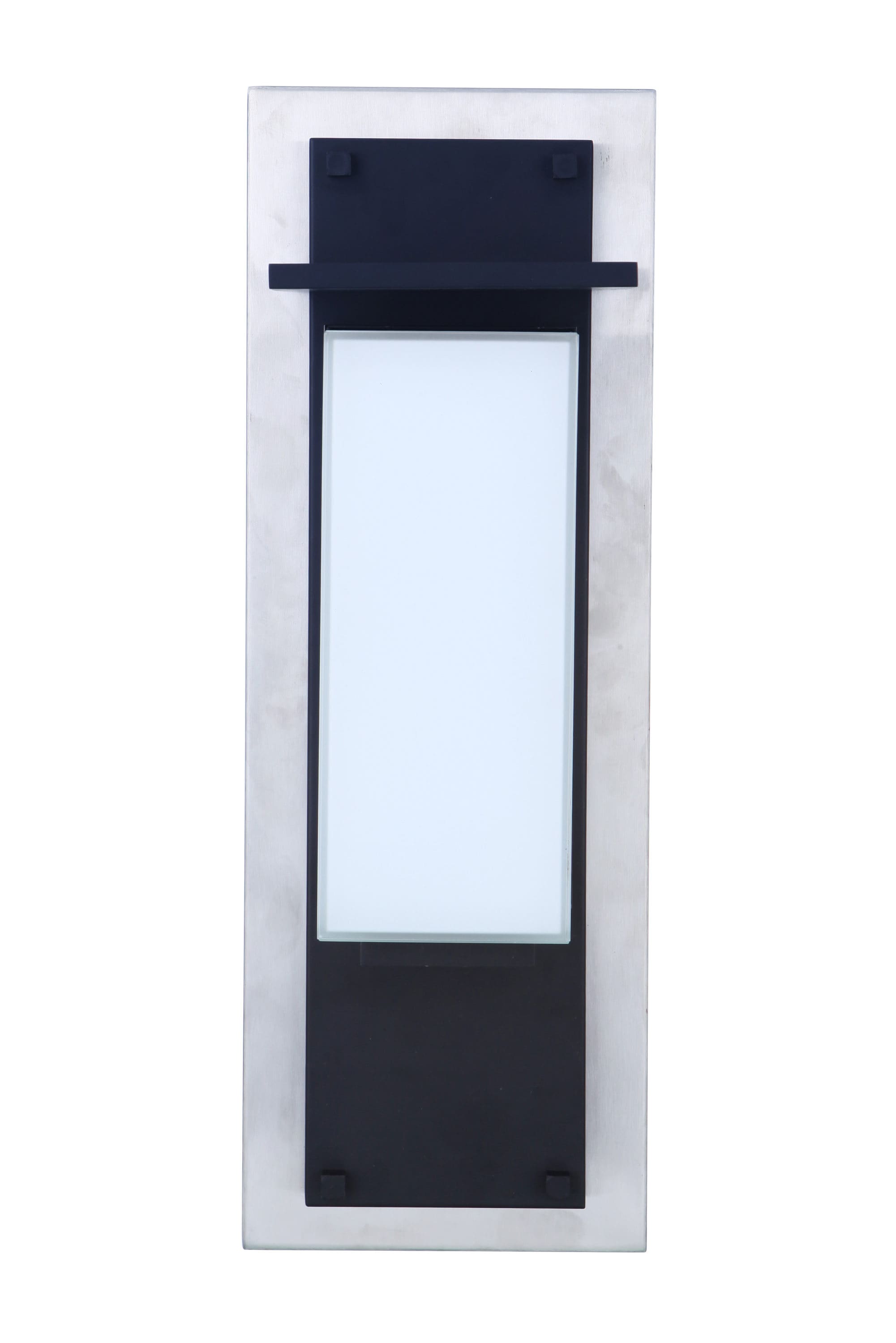Craftmade ZA2522-SSMN-LED Heights 24-in H Black Hardwired Integrated LED Outdoor Wall Light