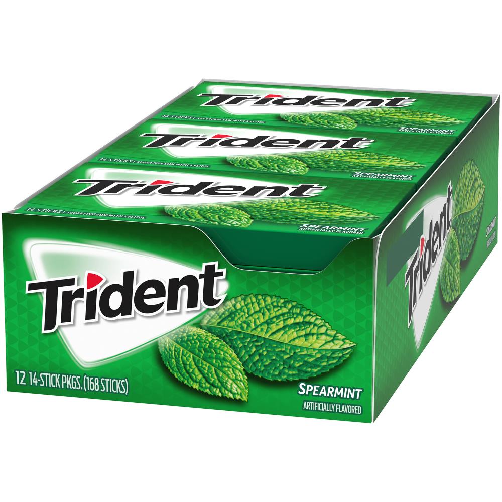 Trident Sugar Free Bubblegum Gum, Chewing Gum