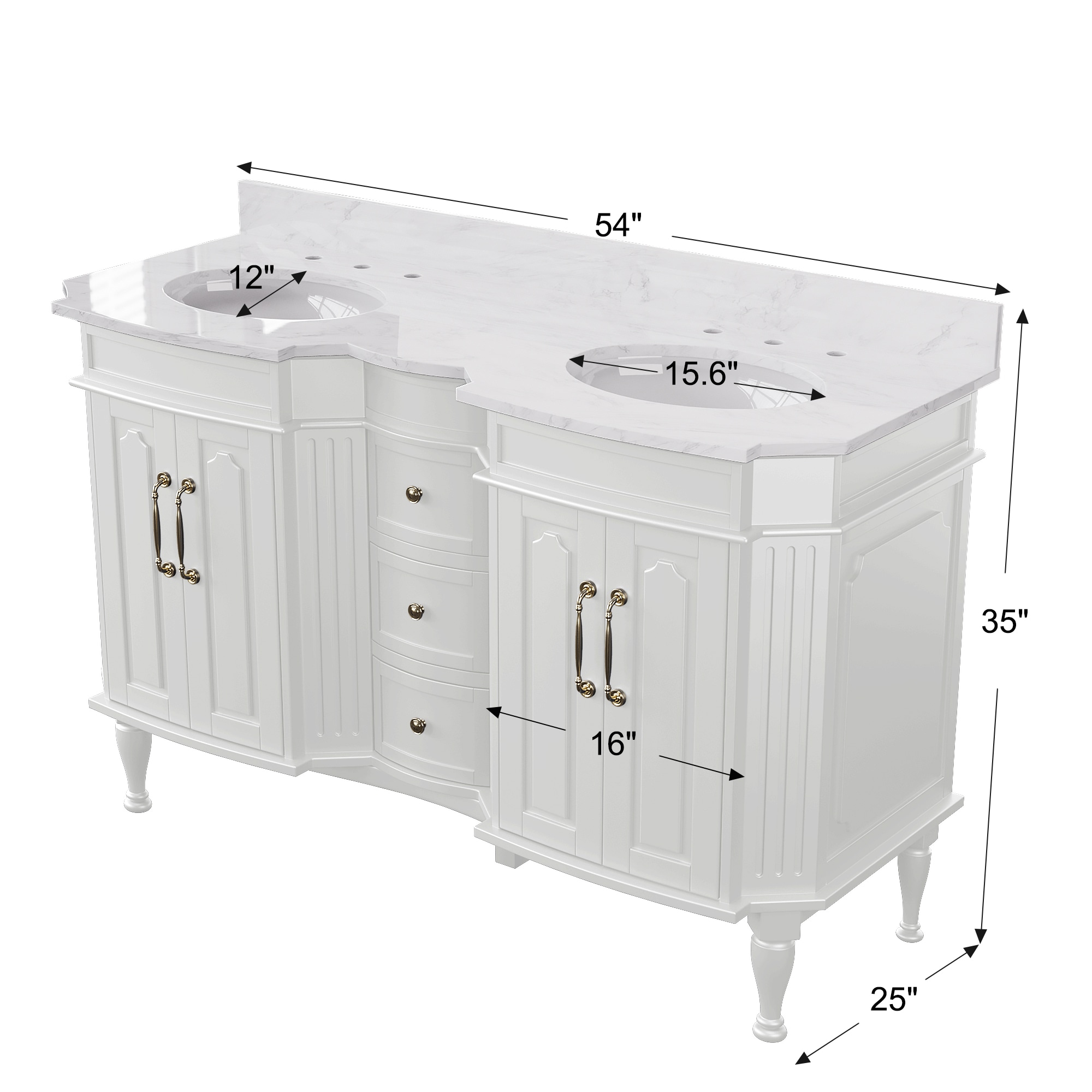 JEAREY OFYSG-BS-54 Bath-Vanity-Combo - View #9