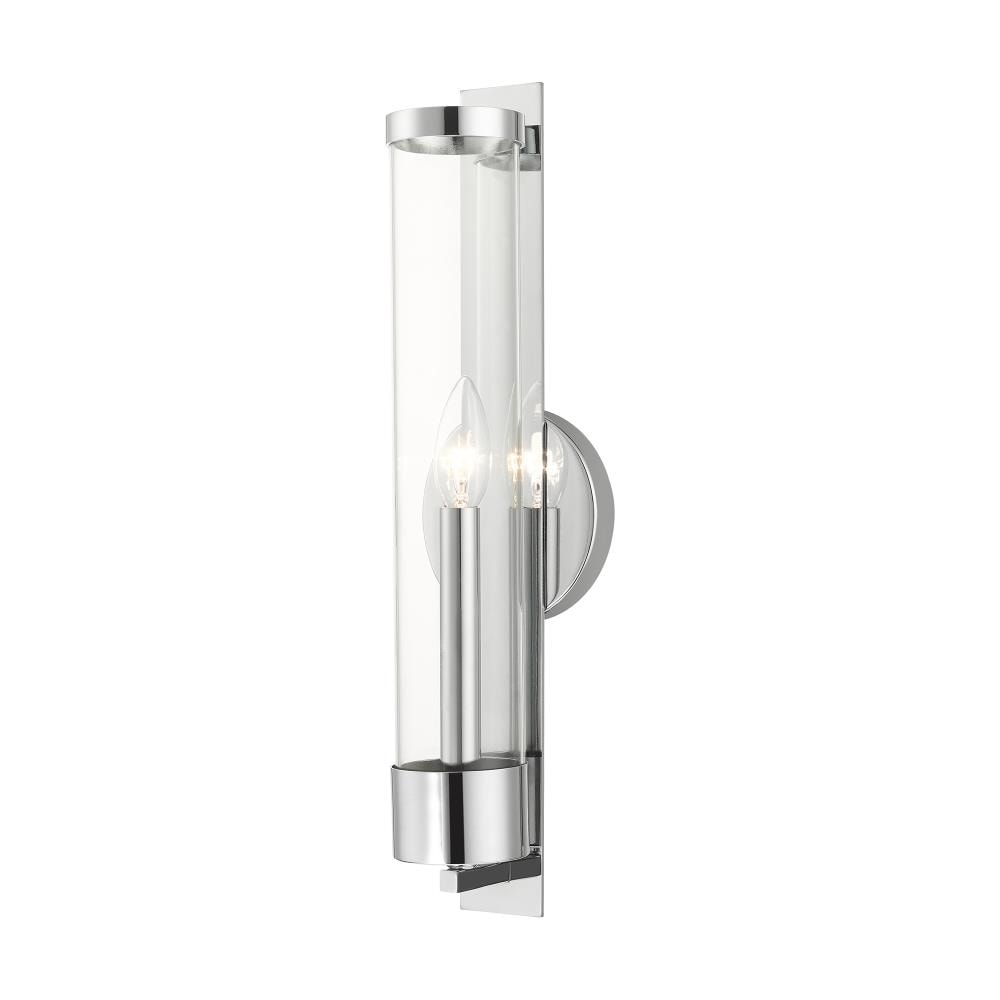 Livex Lighting 10142-05 Castleton 4.75-in W 1-Light Polished Chrome Transitional Wall Sconce