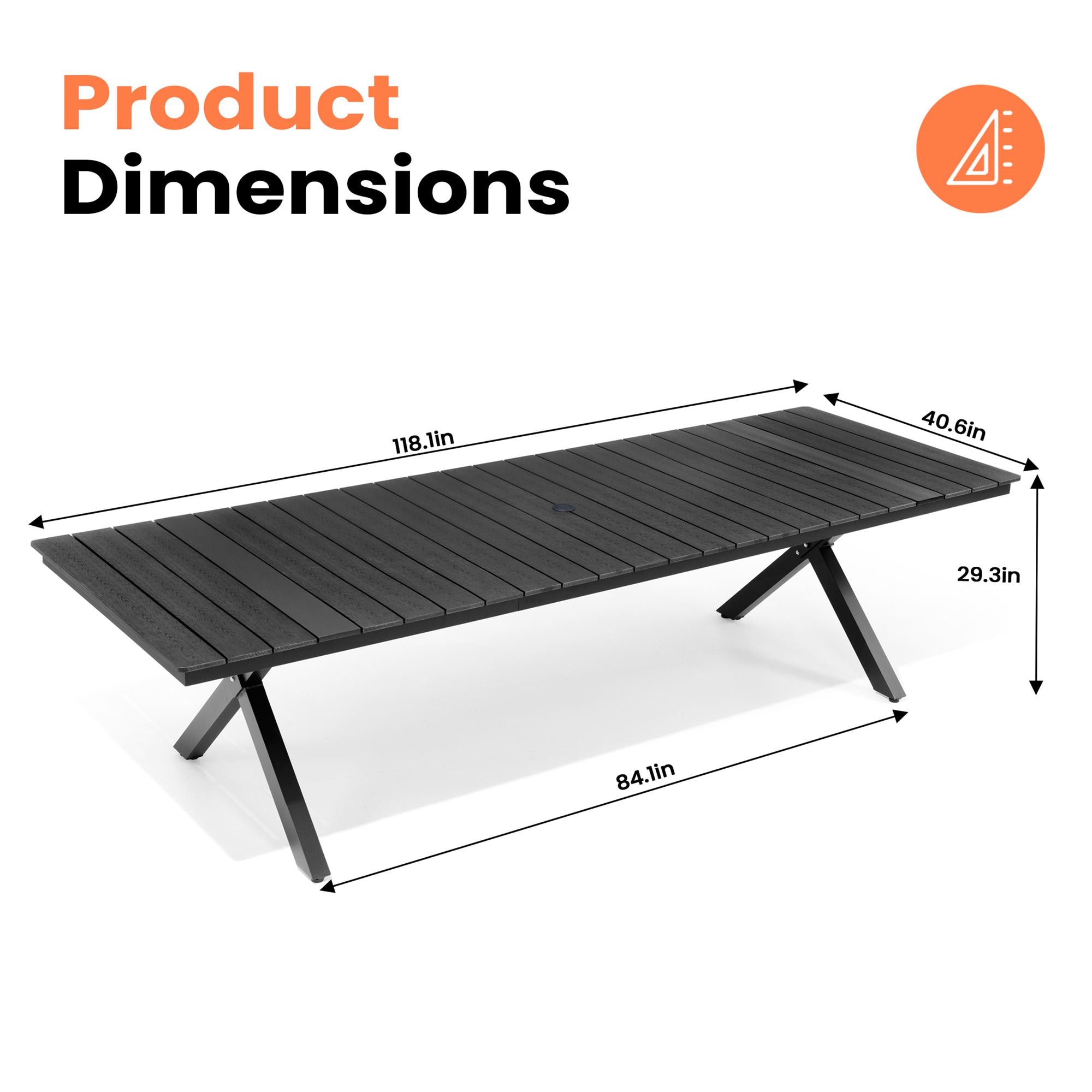 Pellebant ST25-TB063BLK300 Patio-Tables - View #3