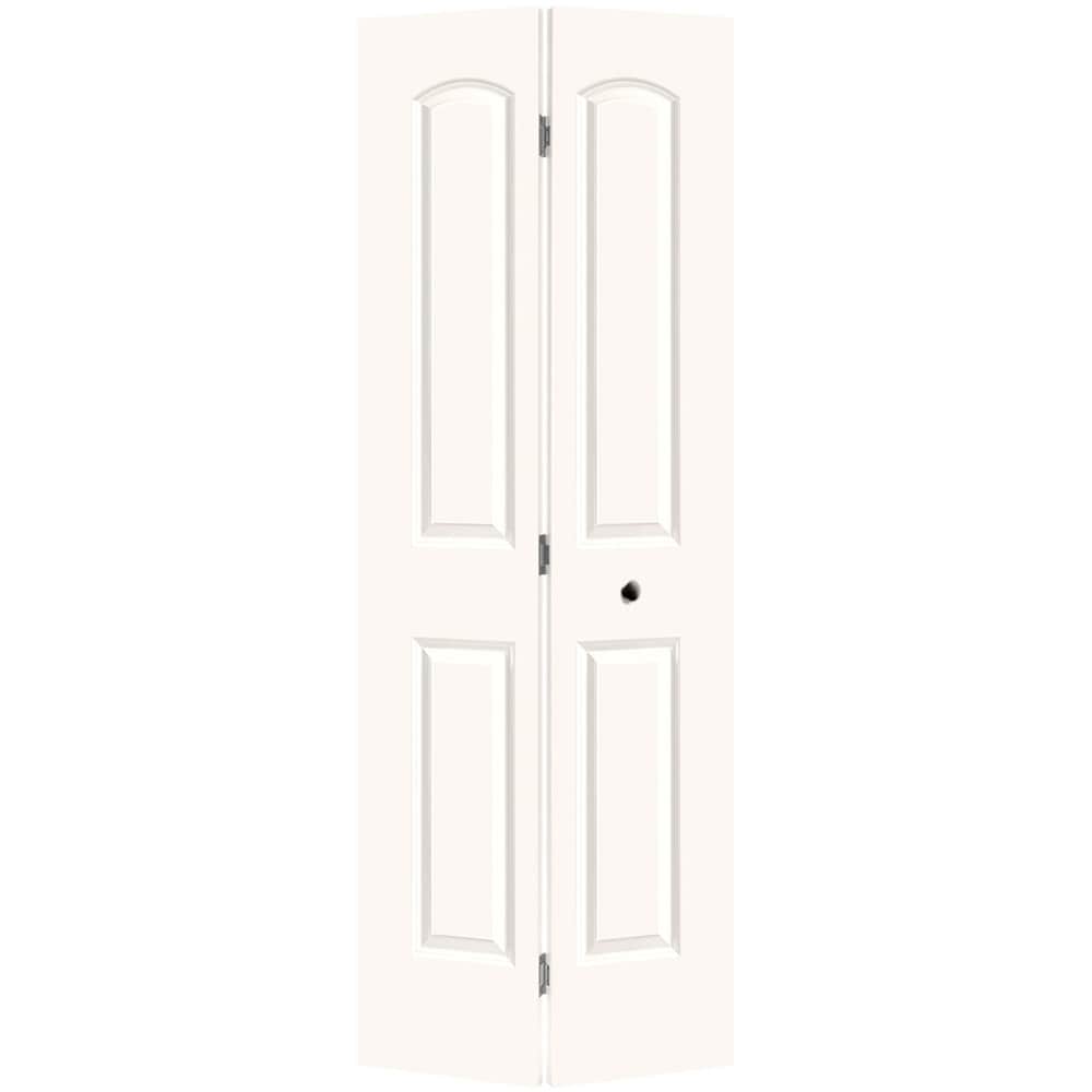 Masonite 1317442 Roman 30-in x 80-in Primed 2-panel Smooth Hollow core Primed Molded composite Closet Bifold Door
