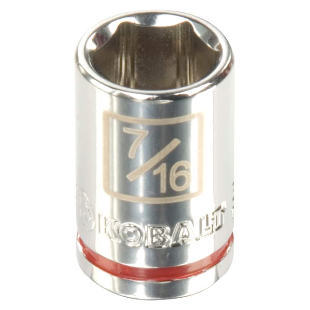 Kobalt 85488 1/4-in Drive Standard (SAE) 7/16-in Shallow Socket
