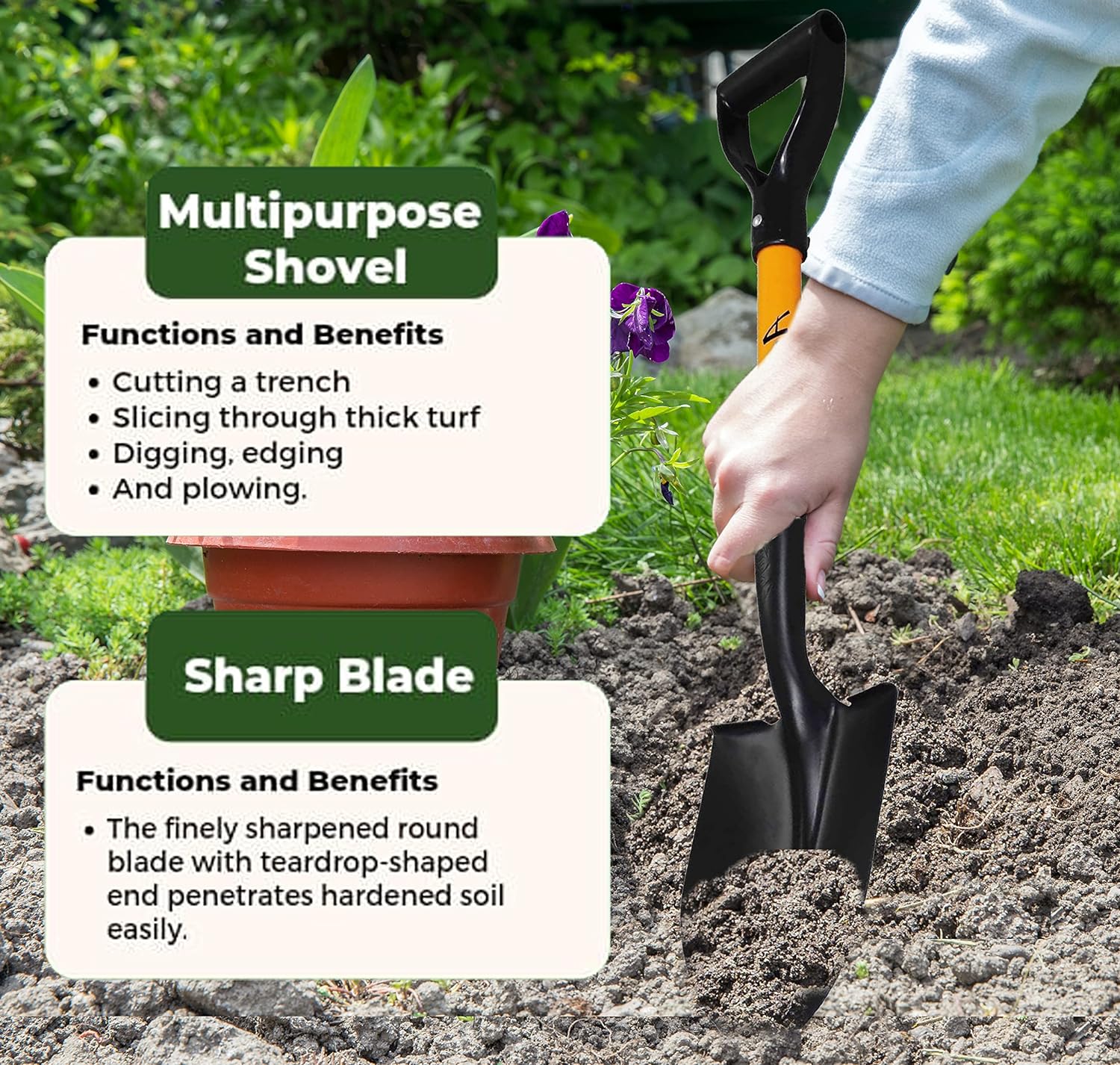 Ashman Online MINIROUNDSHOVEL1PK Shovel-Spade - View #3