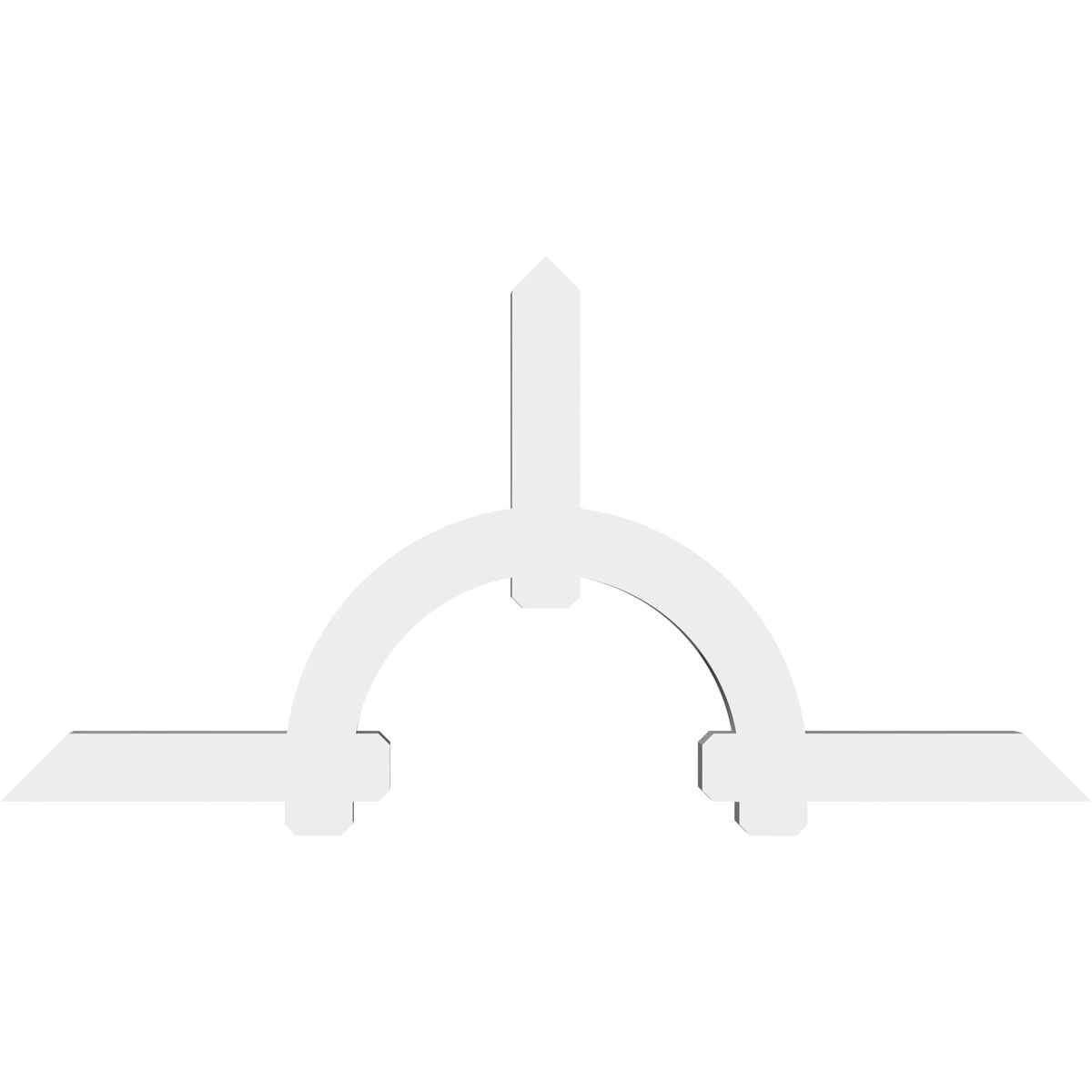 Ekena Millwork GBP096X48X0606ERI00 Exterior-Brackets-Braces - View #2