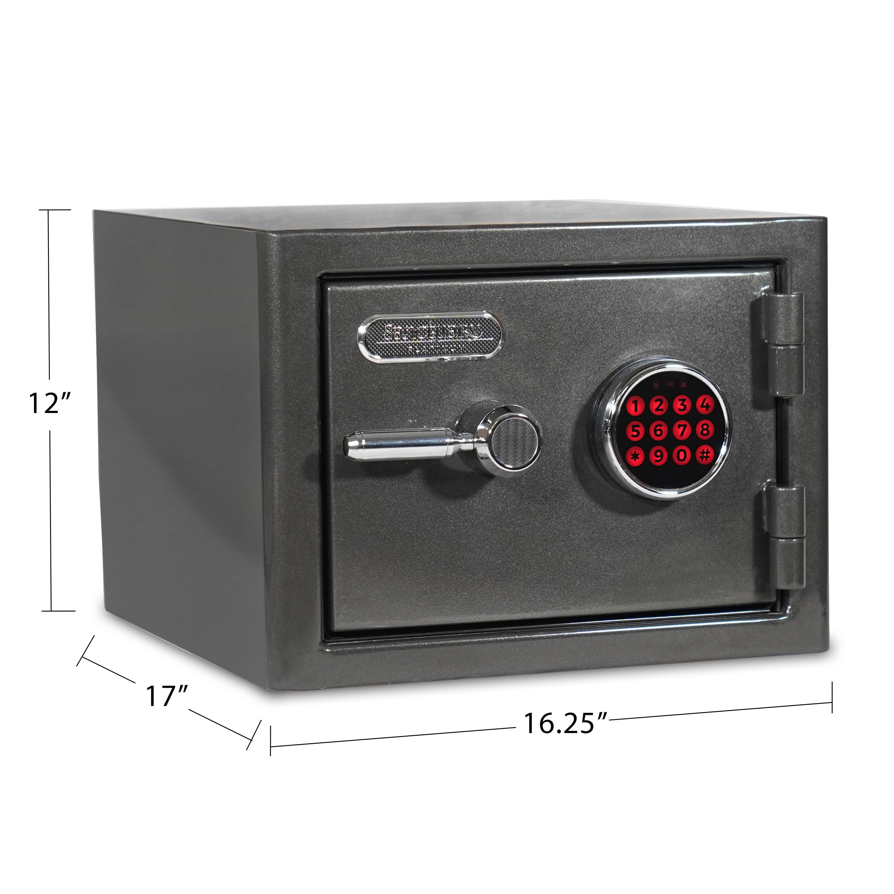 Dark Gray Medium Fireproof Waterproof Digital Safe