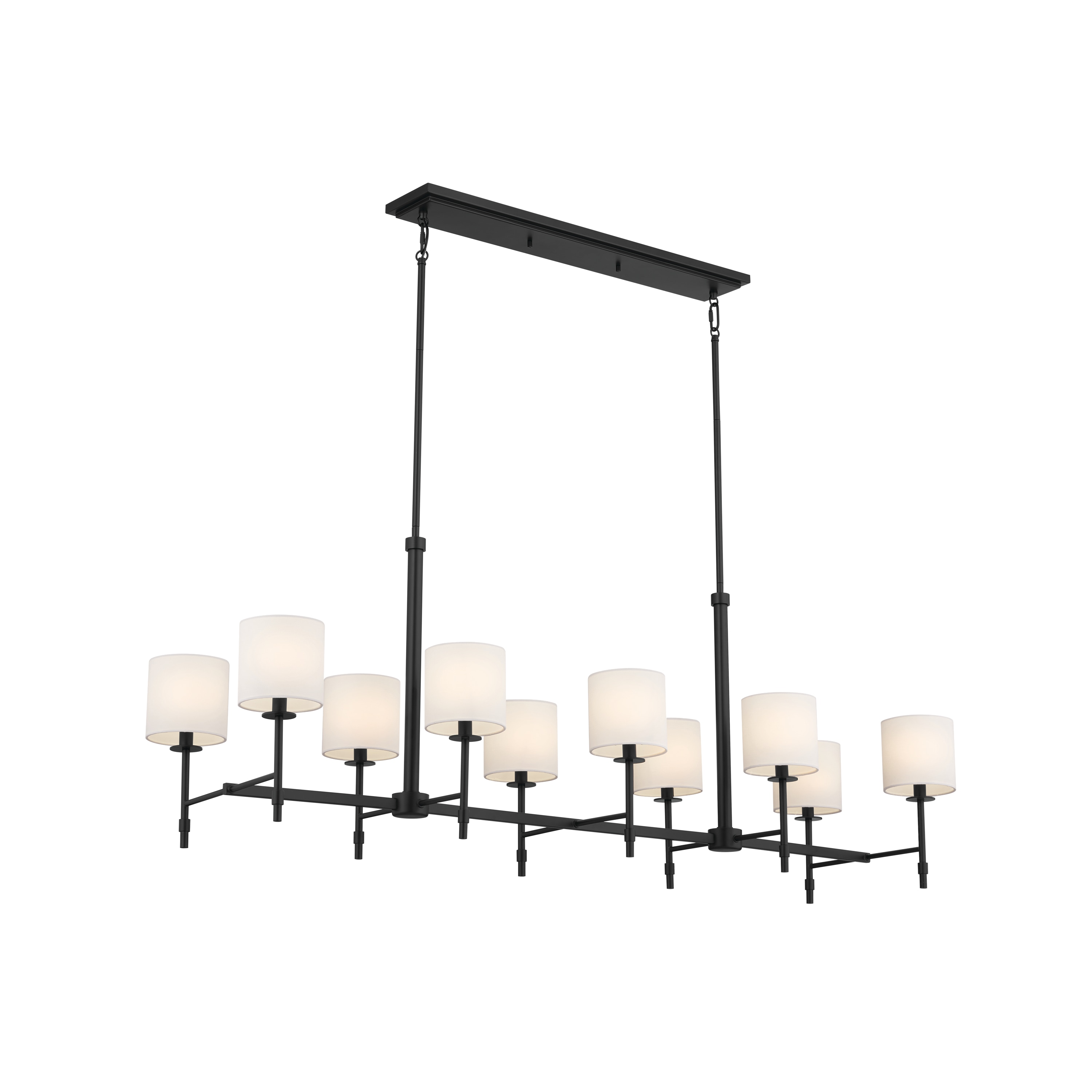 Kichler Ali 10 -Light Black Traditional For Use in Bedrooms, Dining Rooms, Foyers, Kitchens, Living Rooms Chandelier 5269694 Sansujyuku sansujyuku.com