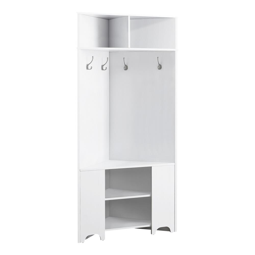 Monarch Specialties White 4-Hook Coat Stand at Lowes.com