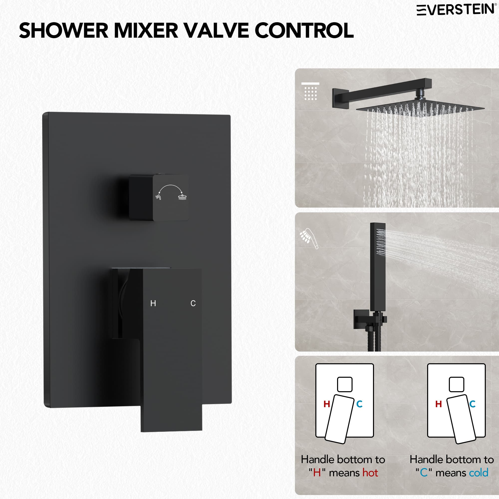 EVERSTEIN M6066BI-10BL Tub-Shower-Faucets - View #8