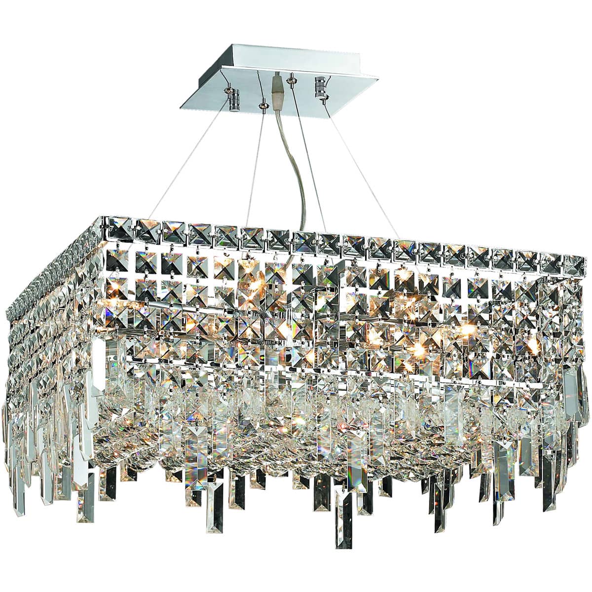 Elegant Lighting  V2033D20C/RC Maxime Mini Chandelier Chrome