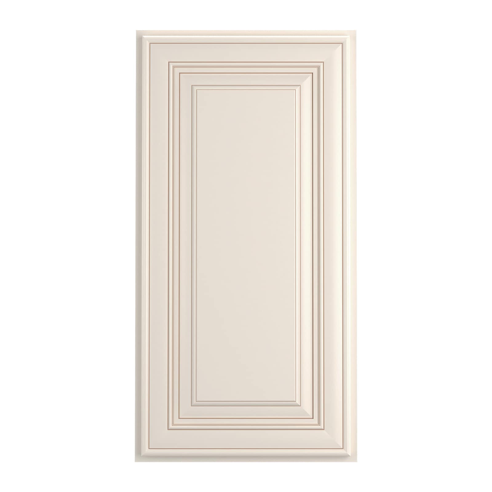HomLux 15-in W x 30-in H x 12-in D Cameo White Painted Wall Ready to Assemble (RTA) Plywood Cabinet Raised Panel Square