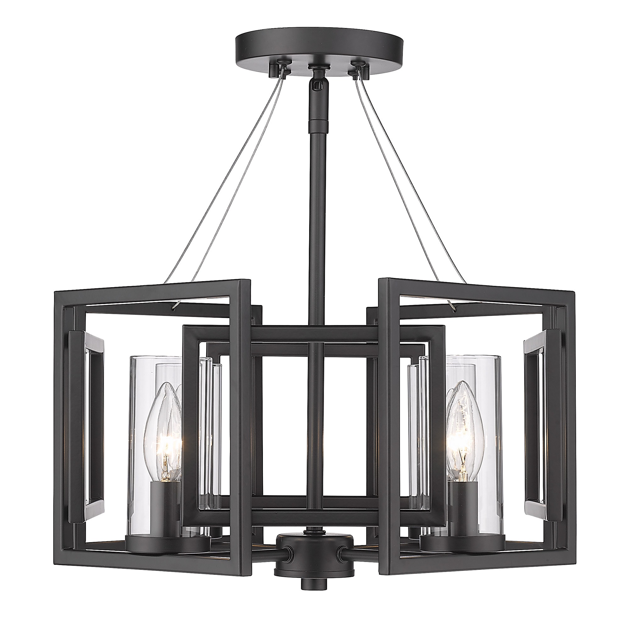 Golden Lighting 6068-SF BLK flushmounts - View #2