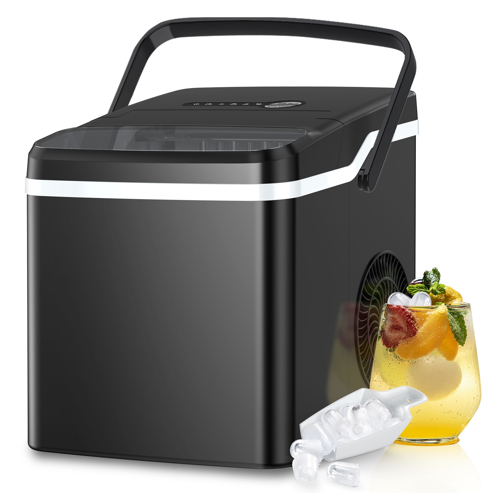 COWSAR LSZ47IM01HB 26-lbs. Ice Per day Bullet Ice Maker ( Black )