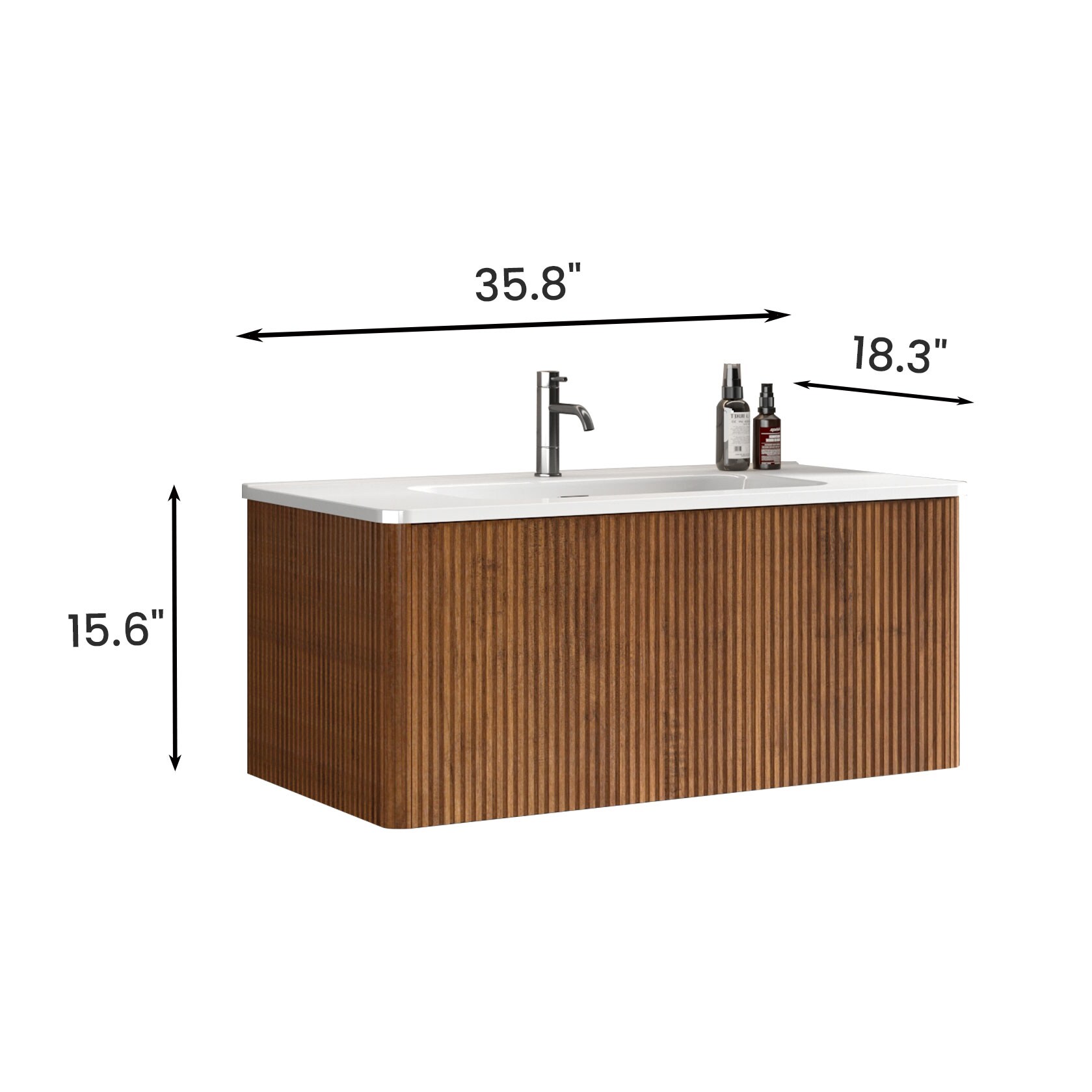 WELLFOR WA8448DH Bath-Vanity-Combo - View #3