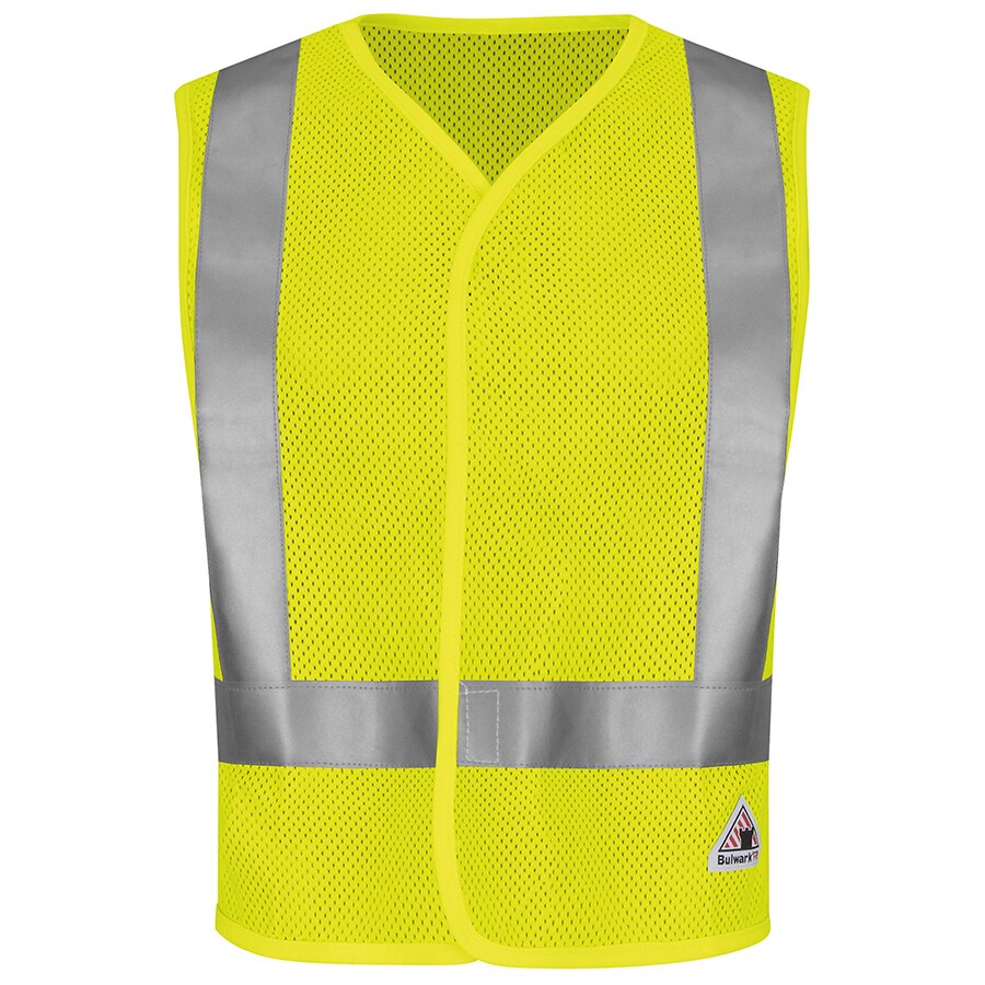 Bulwark VMV8HV RG 3XL Yellow Modacrylic/Aramid High Visibility (Ansi Compliant) Enhanced Visibility (Reflective) Flame Resistant (3Xl)