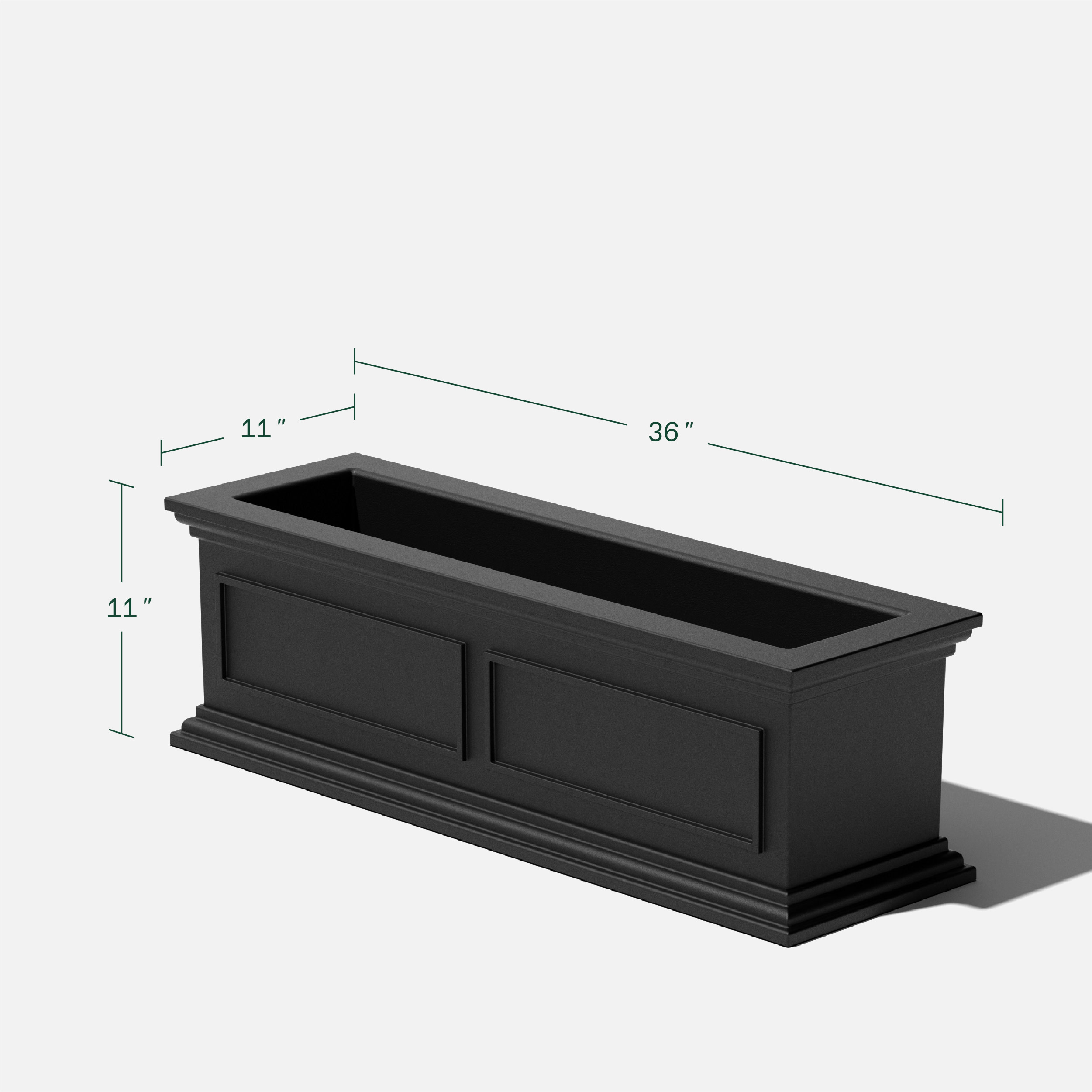 Veradek BXVWB36B Planter-Window-Box - View #3