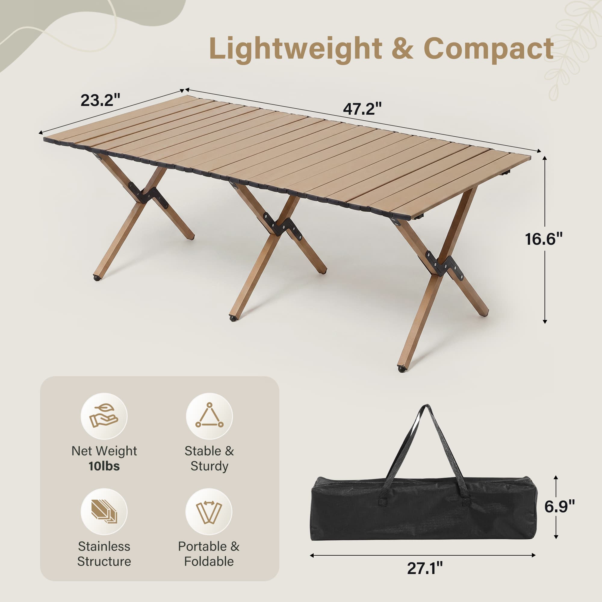 LAUSAINT HOME ORBT712-001-NW3 Picnic-Tables - View #3