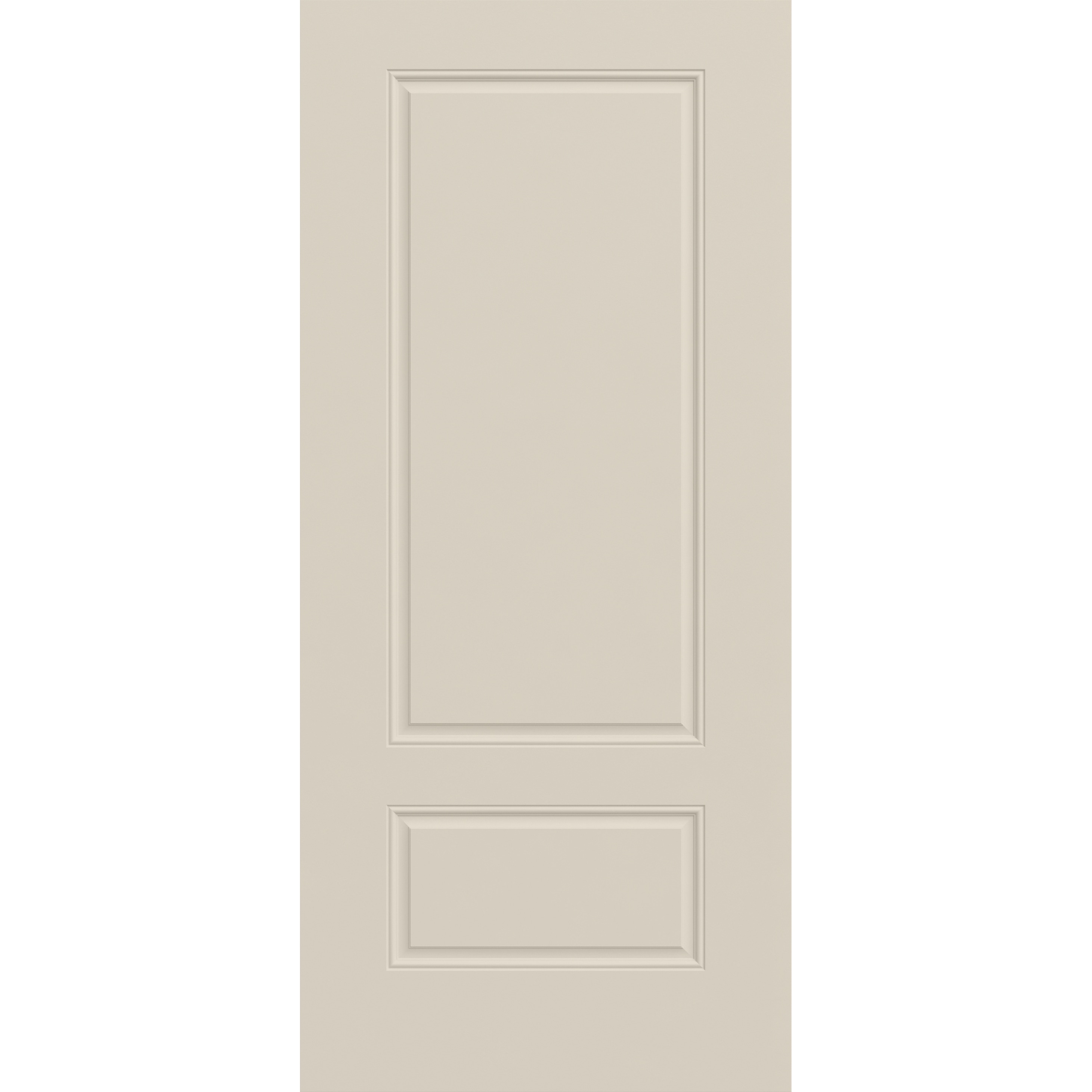 36-in x 80-in Steel Universal Reversible Primed Slab Door Single Front Door Insulating Core in Off-White | - JELD-WEN LOWOLJW249900009