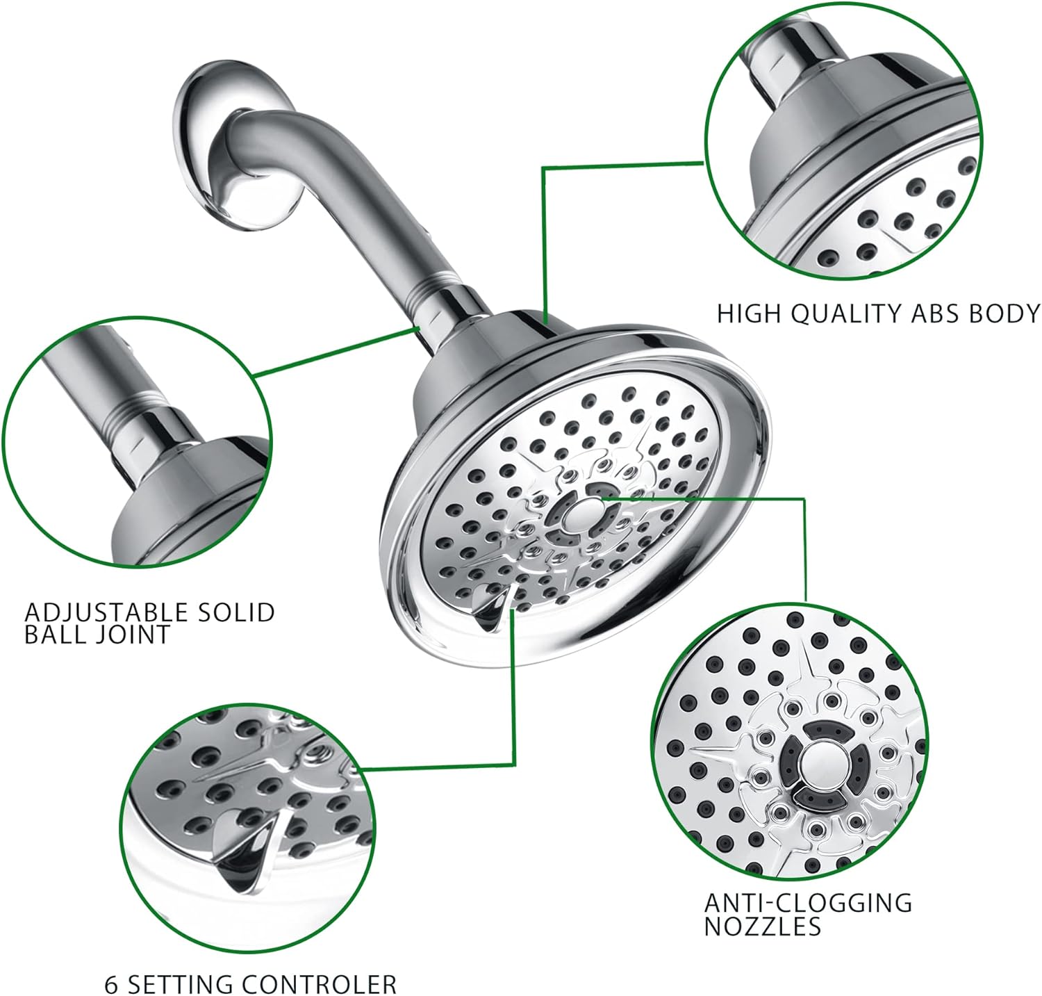 waterpar WPLO-SH32 Fixed-Showerhead - View #3