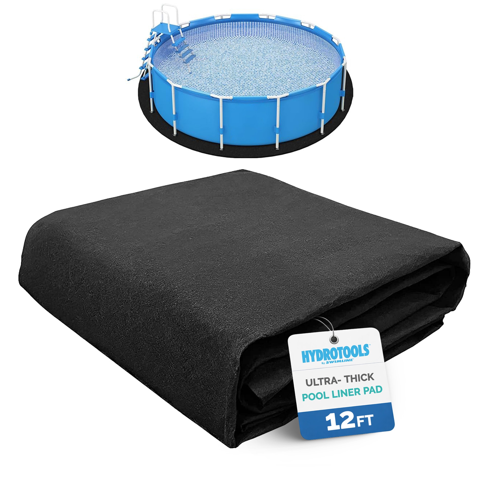 Swimline  Hydrotools Above Ground Round Liner Pad Pool Protector Mat 12 Ft