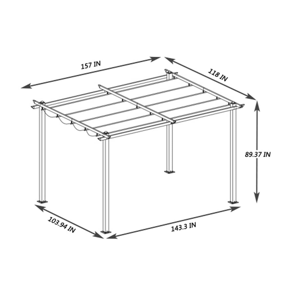 Damerin PRS1903 Wood-Resin-Gazebos - View #5