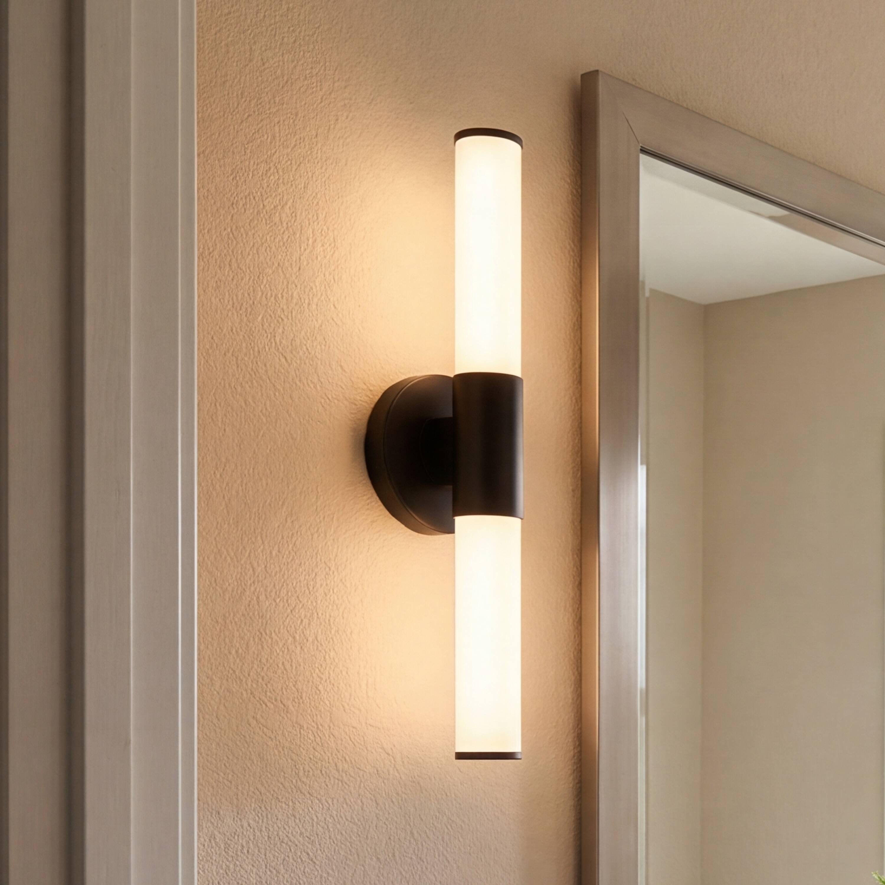 Savoy House Connor 18" Mini Tube LED Cylinder Vanity Light in Black