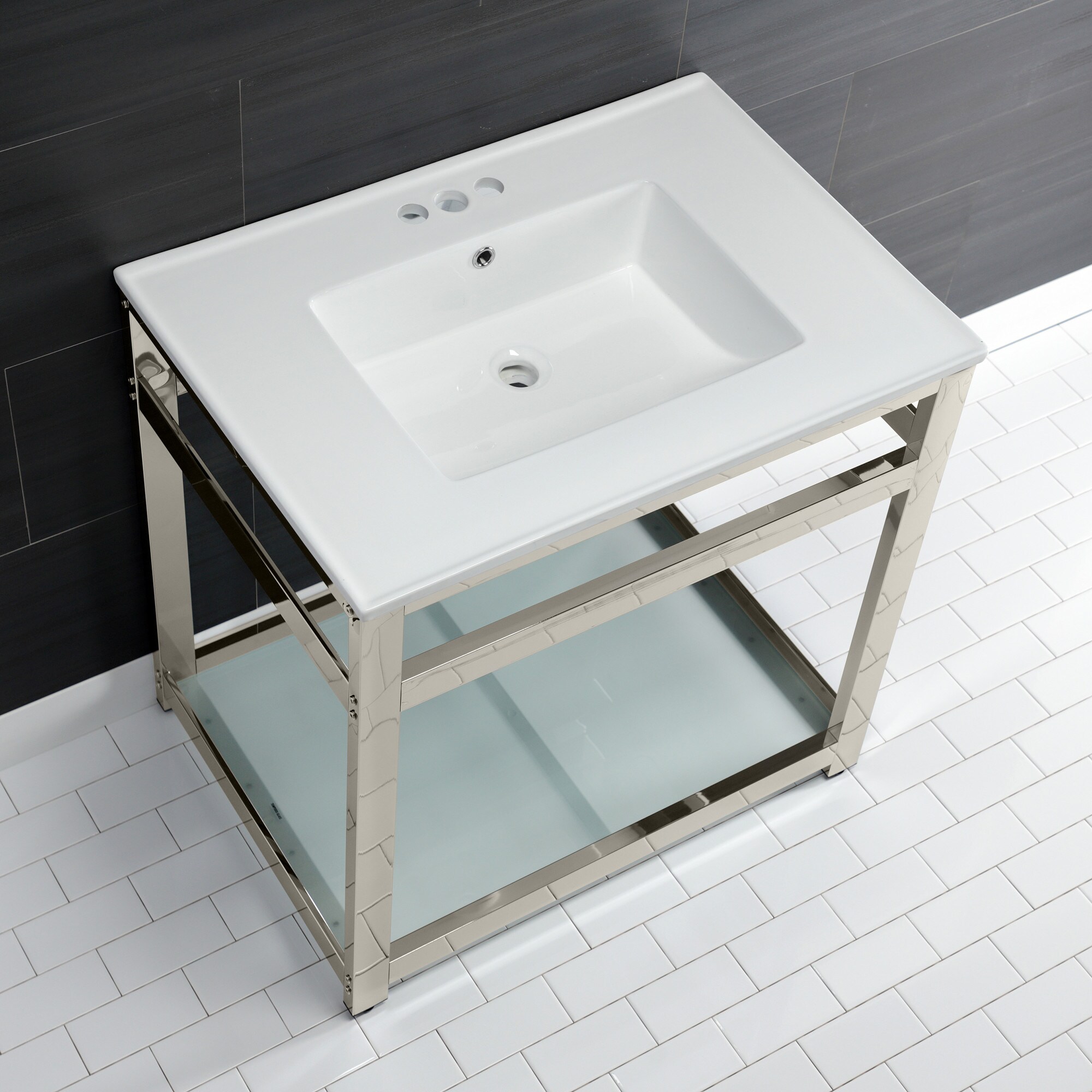 Kingston Brass WLVWP3122W4B6 Bath-Sink - View #7