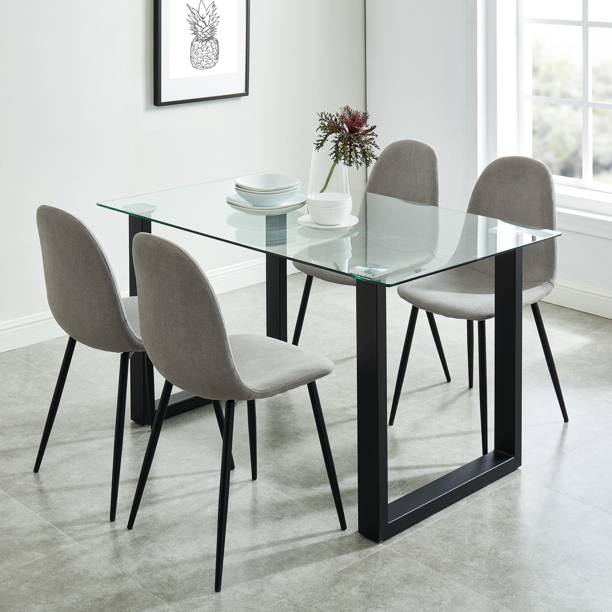 Worldwide Homefurnishings 202-606GY Dining-Chairs - View #4